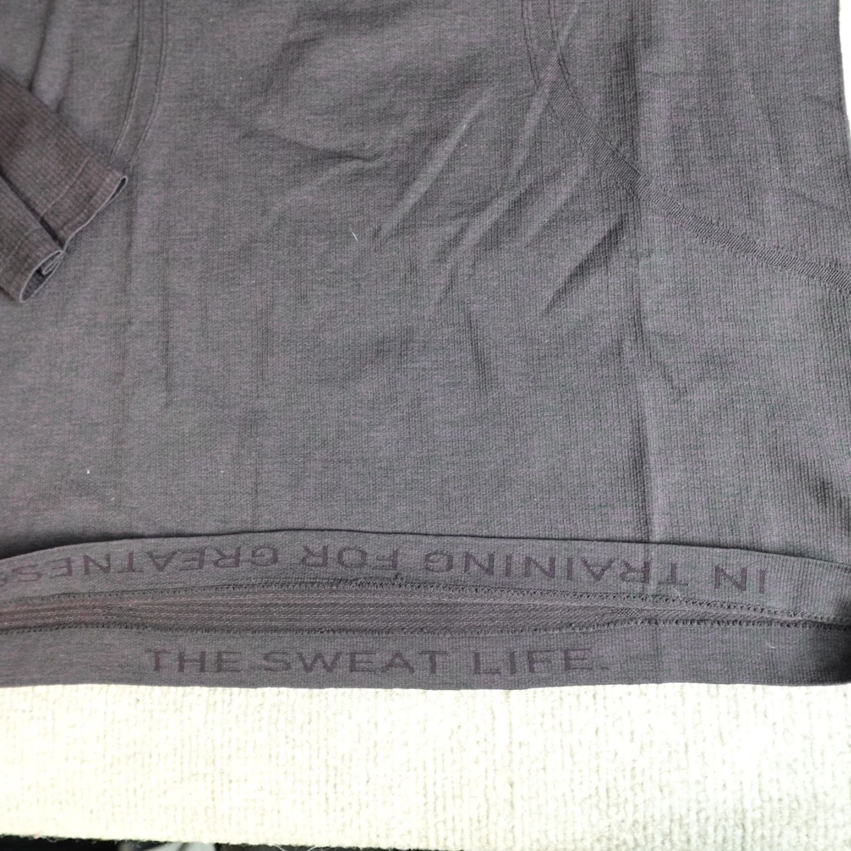 Lululemon Lululemon Swiftly Tech Womens Shirt Large Red Burgundy Raglan Floral Crew Neck Pullover Activewear Lis Shirts Womens Size L / US 10 / IT 46 - 7 Thumbnail