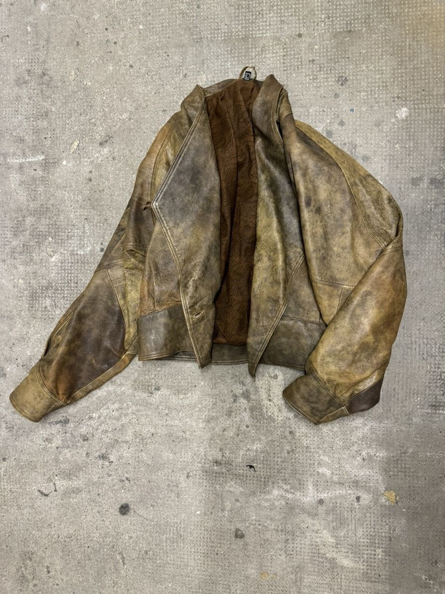 Genuine Leather Vintage Leather Bomber Jacket from 80’S Size US L / EU 52-54 / 3 - 2 Thumbnail
