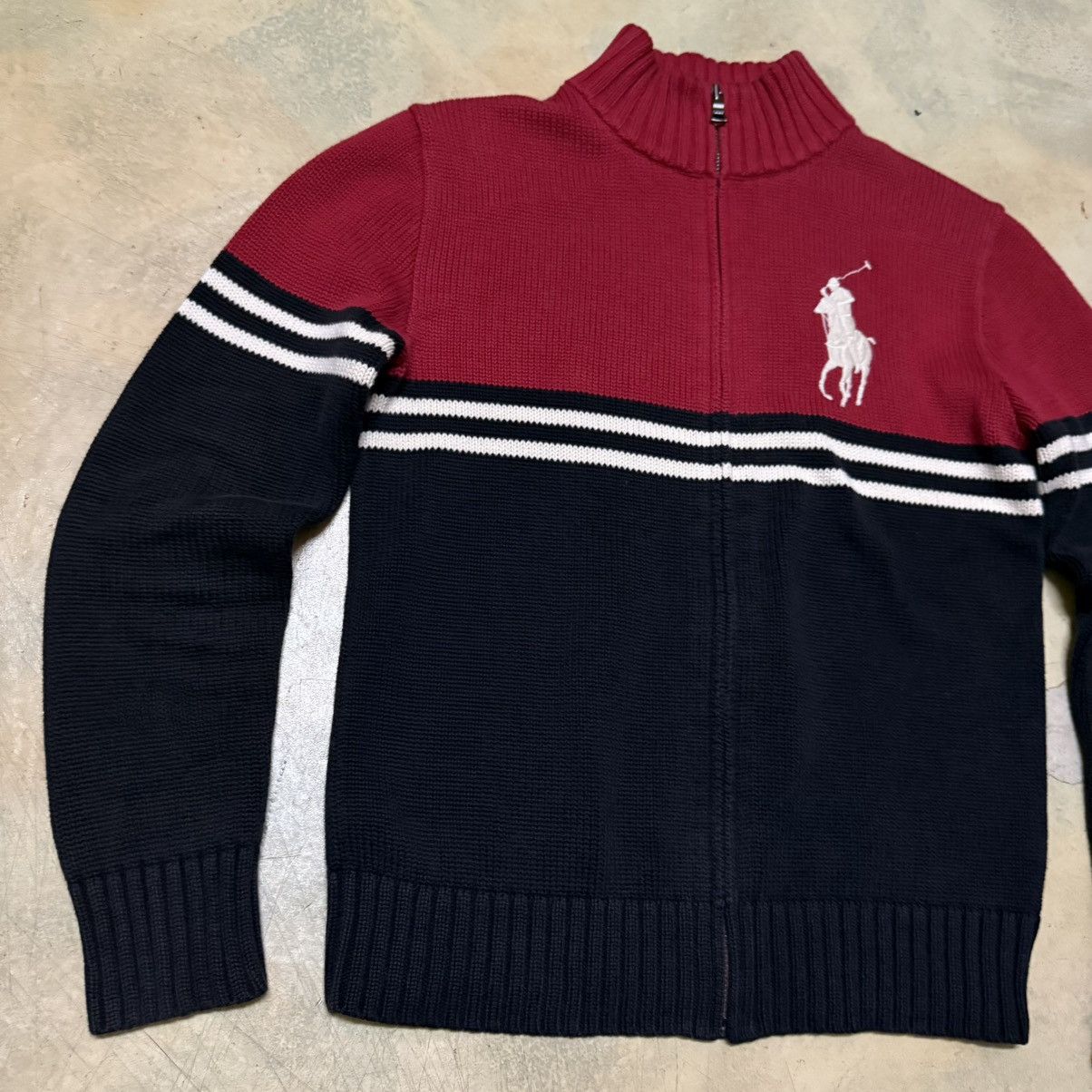 Polo Ralph Lauren Polo Ralph Lauren Zipper Sweater Knitwear Size US XS / EU 42 / 0 - 4 Thumbnail