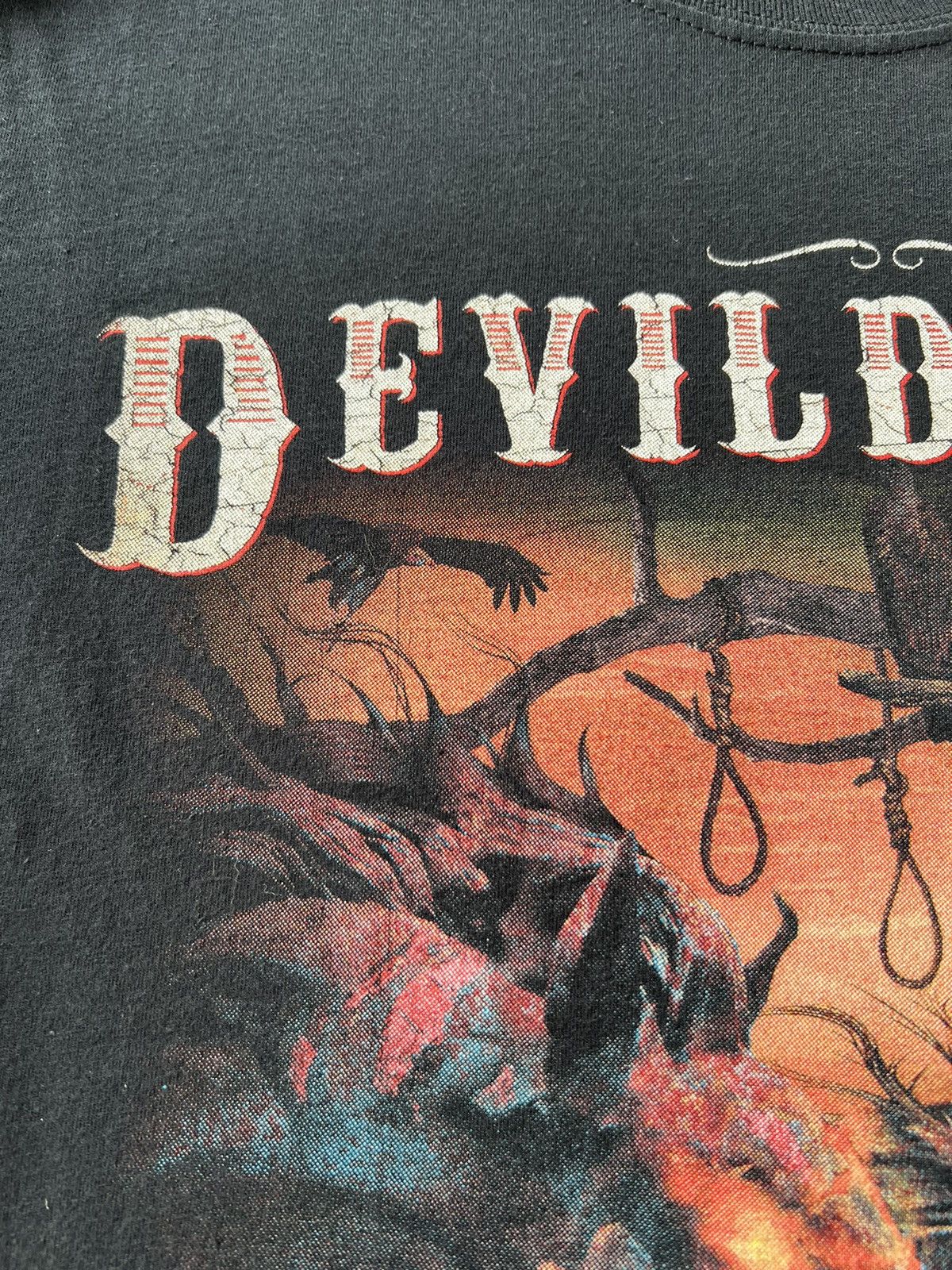 Band Tees Vintage 2010s DevilDriver Outlaws til the End Metal Band Size US M / EU 48-50 / 2 - 5 Thumbnail
