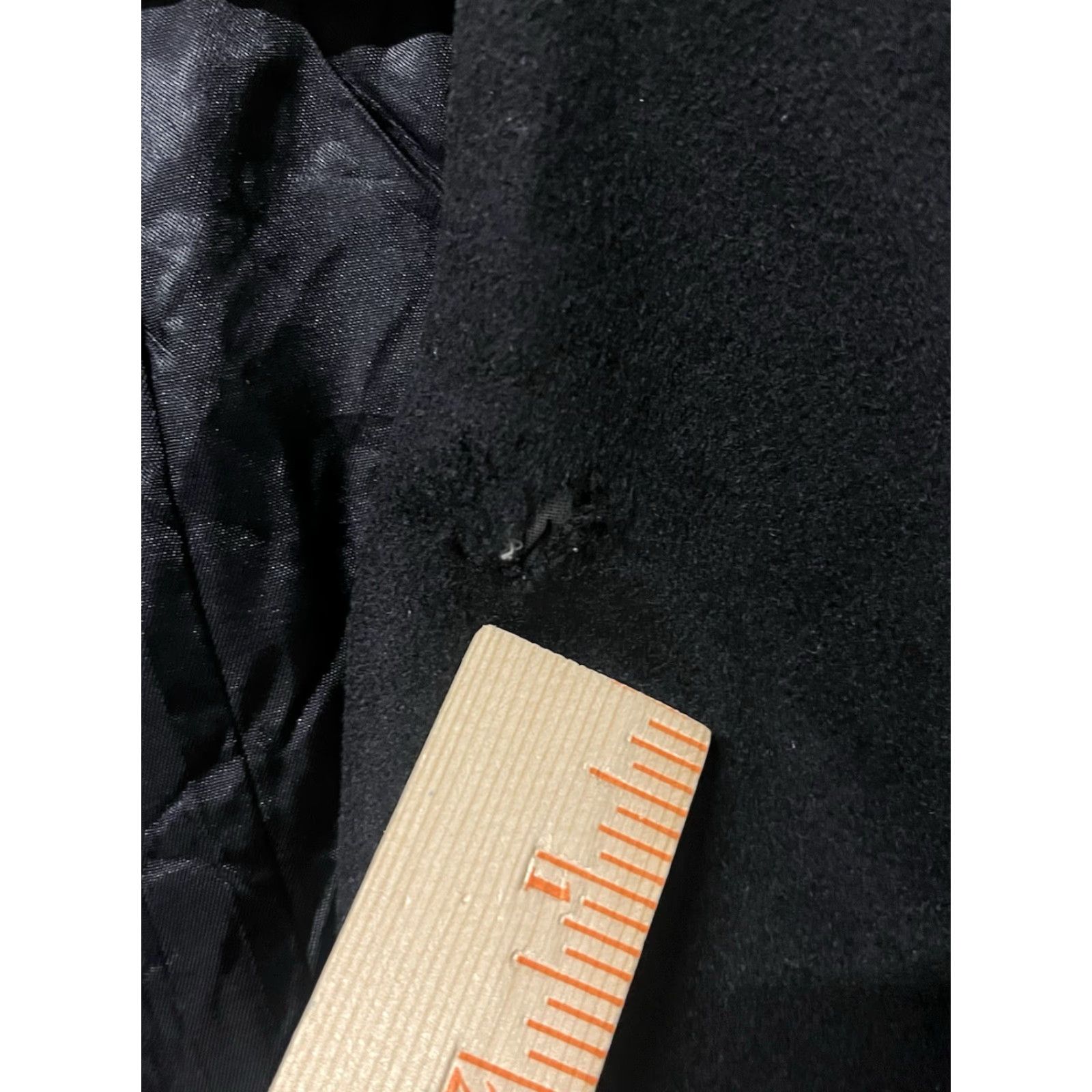 Vintage Lanificio Fedora Coat Black 48T 100% Cashmere Overcoat Big & Tall Mens Long Buttoned 4 Seasons Fall Winter Spring Summer Made in Mexico Size US M / EU 48-50 / 2 - 7 Thumbnail