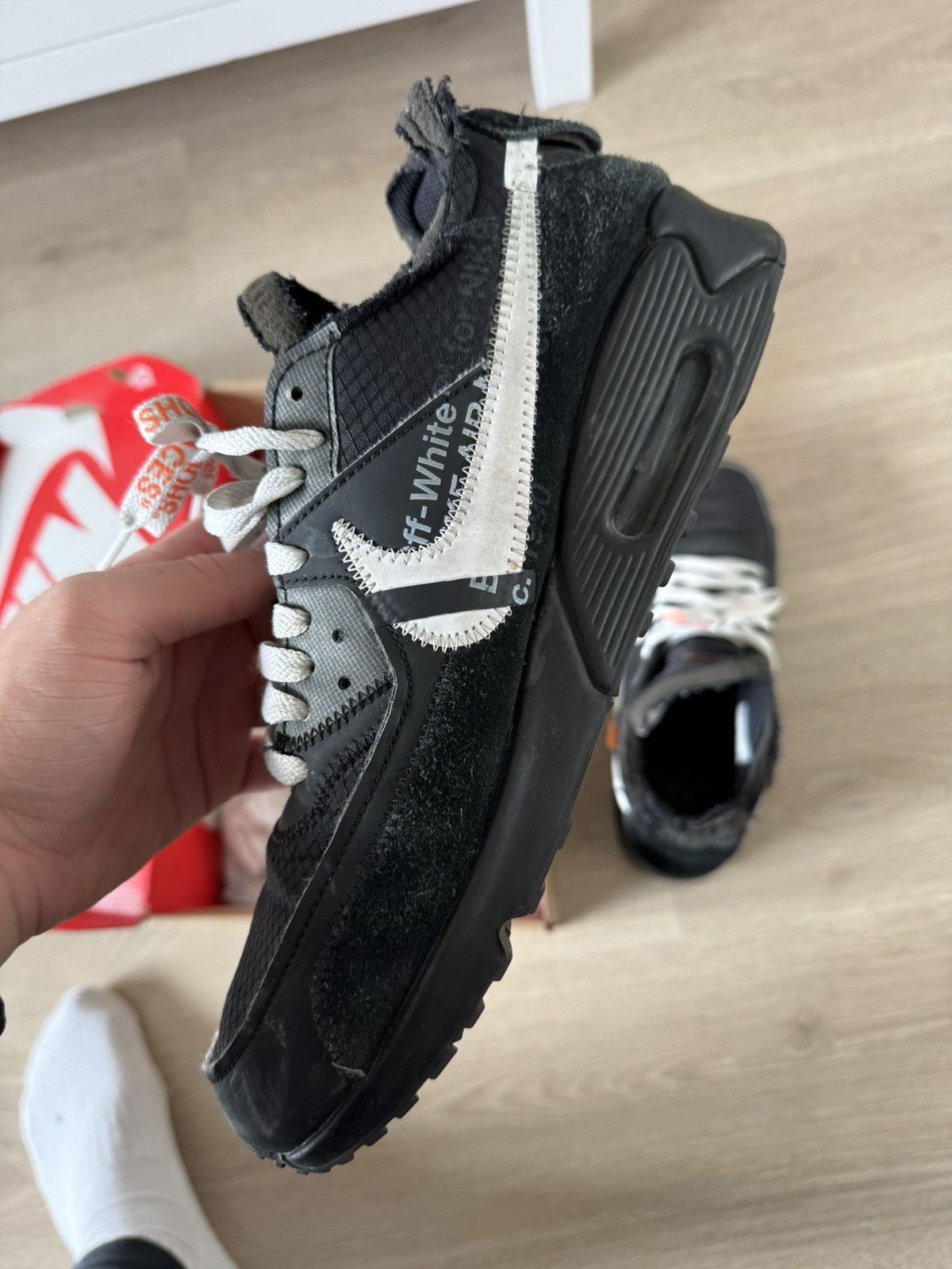 Nike × Off-White Air Max 90 x off white Size US 9.5 / EU 42-43 - 6 Thumbnail
