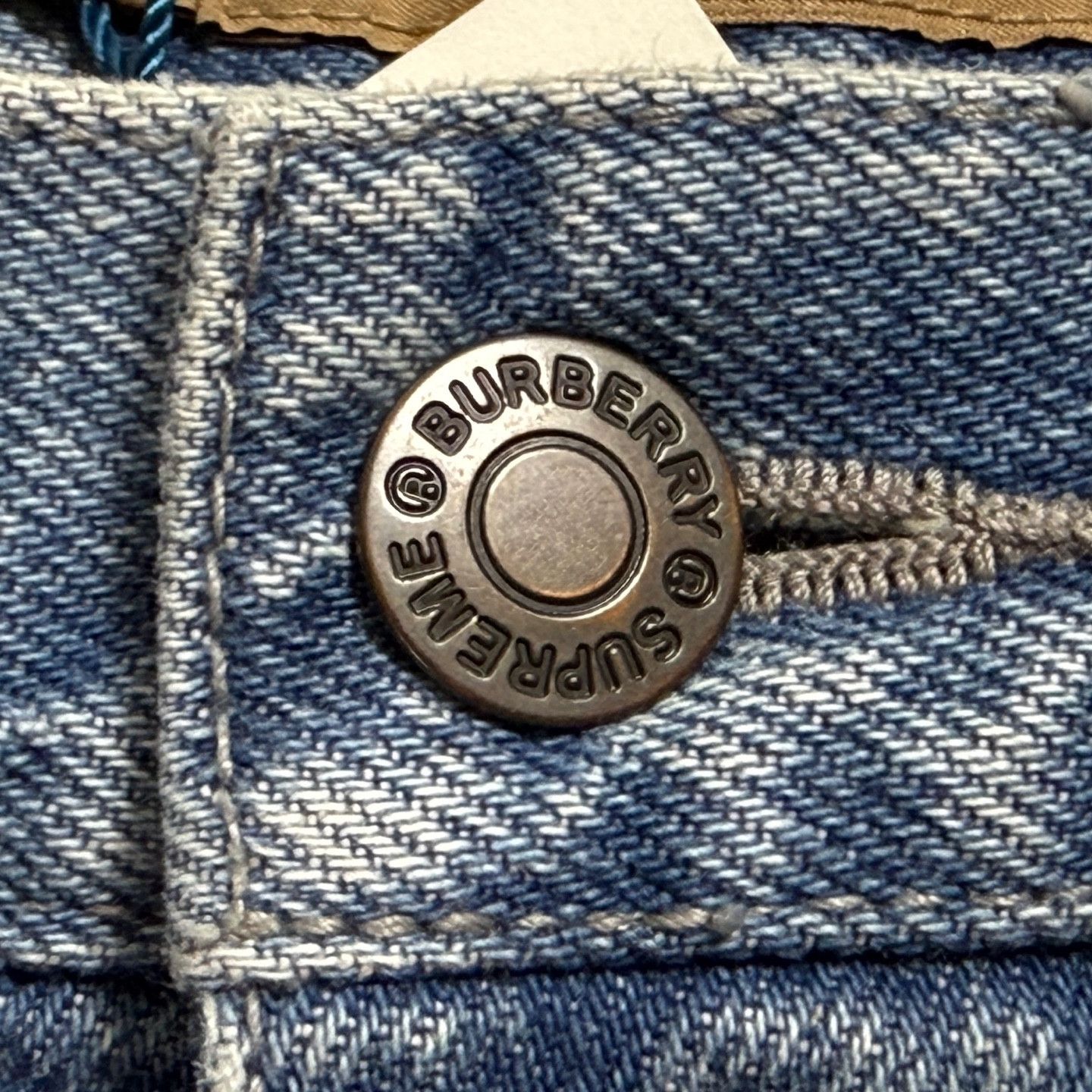 Burberry × Supreme Supreme x Burberry Denim Shorts Washed Blue Size US 36 / EU 52 - 5 Thumbnail