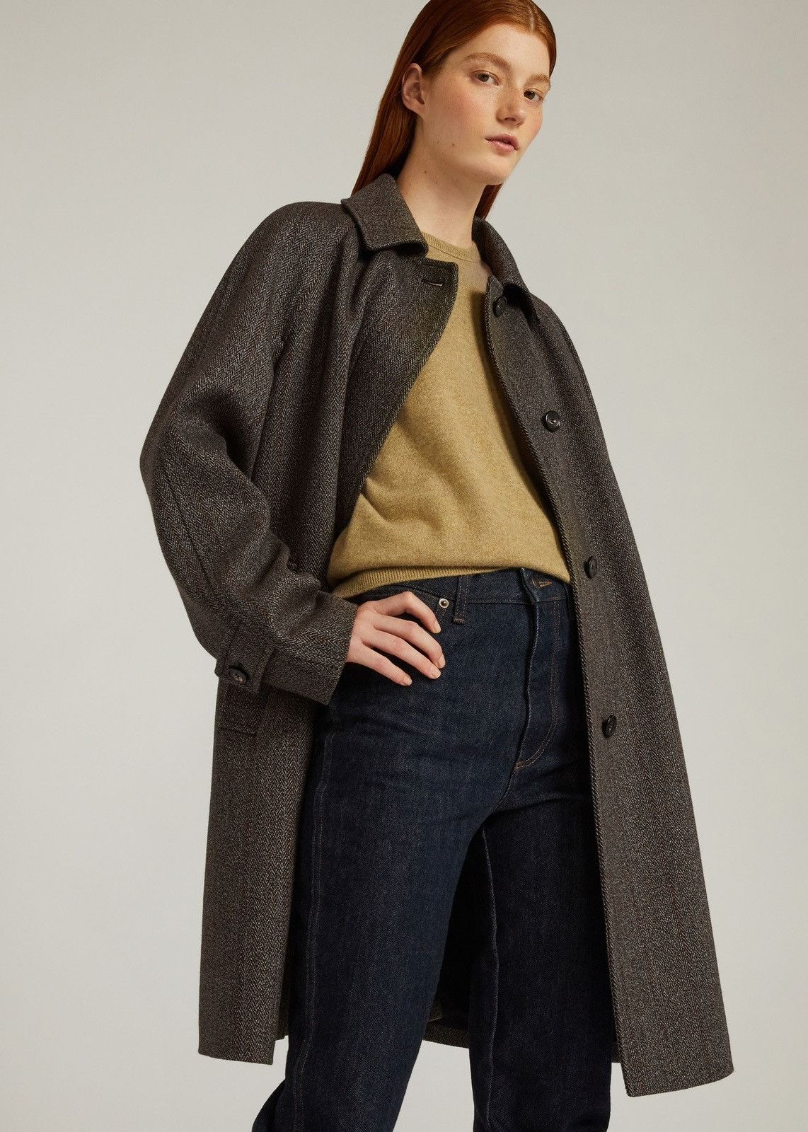 Loro Piana o1srvl11e0824 Lars Cheviot Coat in Dark Green Size L / US 10 / IT 46 - 5 Thumbnail