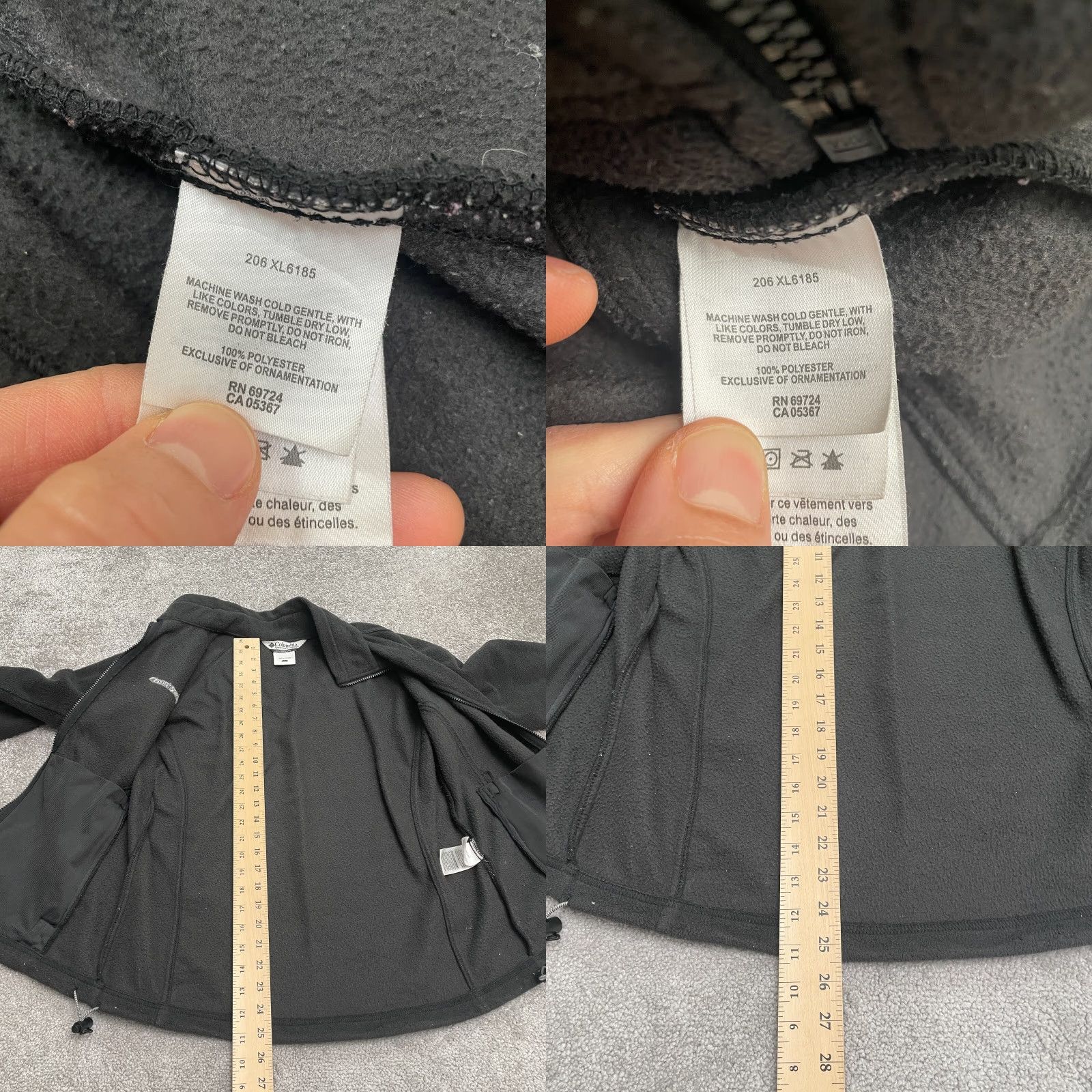 Vintage Columbia Jacket Womens Large Black Fleece Benton Springs Full Zip Outdoor Hiking Size L / US 10 / IT 46 - 8 Thumbnail