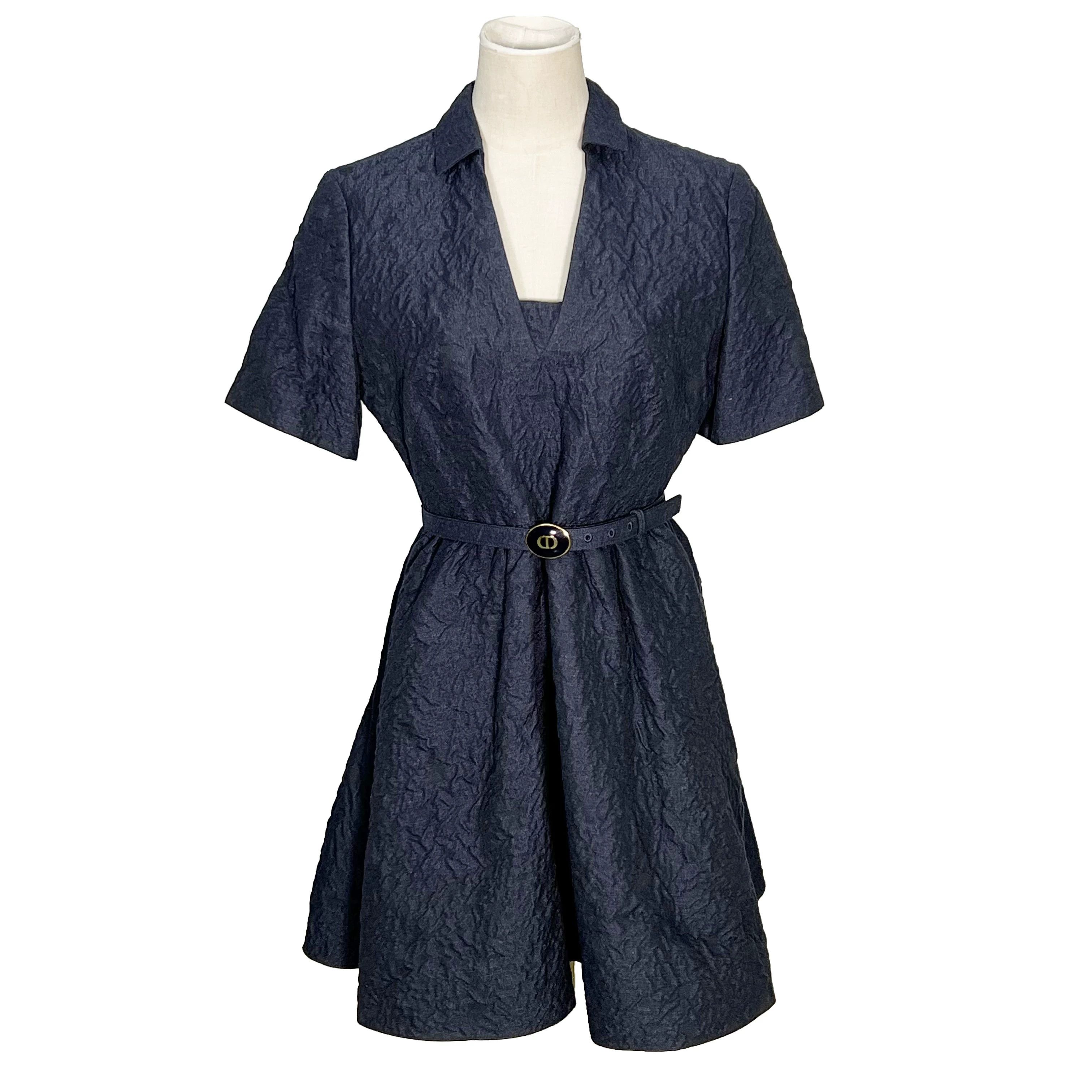 Dior Dior Nylon Cotton Dress L Women Size L / US 10 / IT 46 - 1 Thumbnail