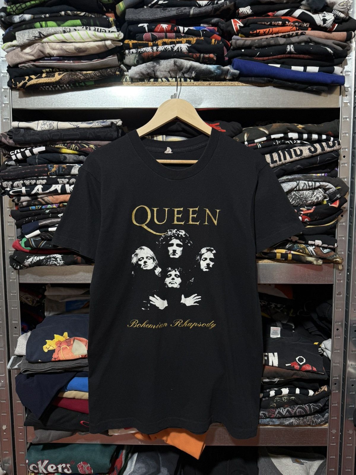 Vintage 1992 Queen Bohemian Rhapsody Rock Band Retro T-Shirt