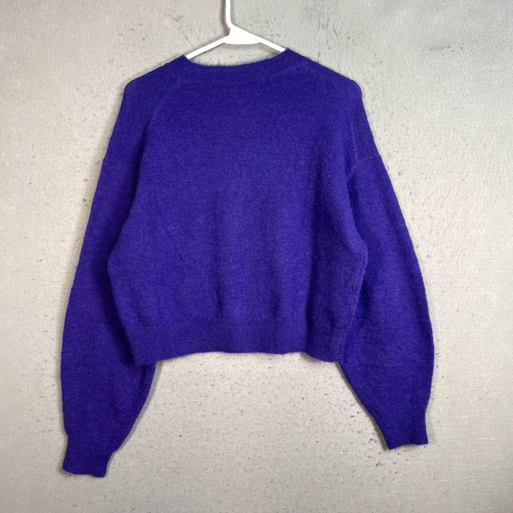Mango Mango Womens Size XS Wool Blend Purple Knit Sweater Pullover NEW Size XS / US 0-2 / IT 36-38 - 2 Thumbnail