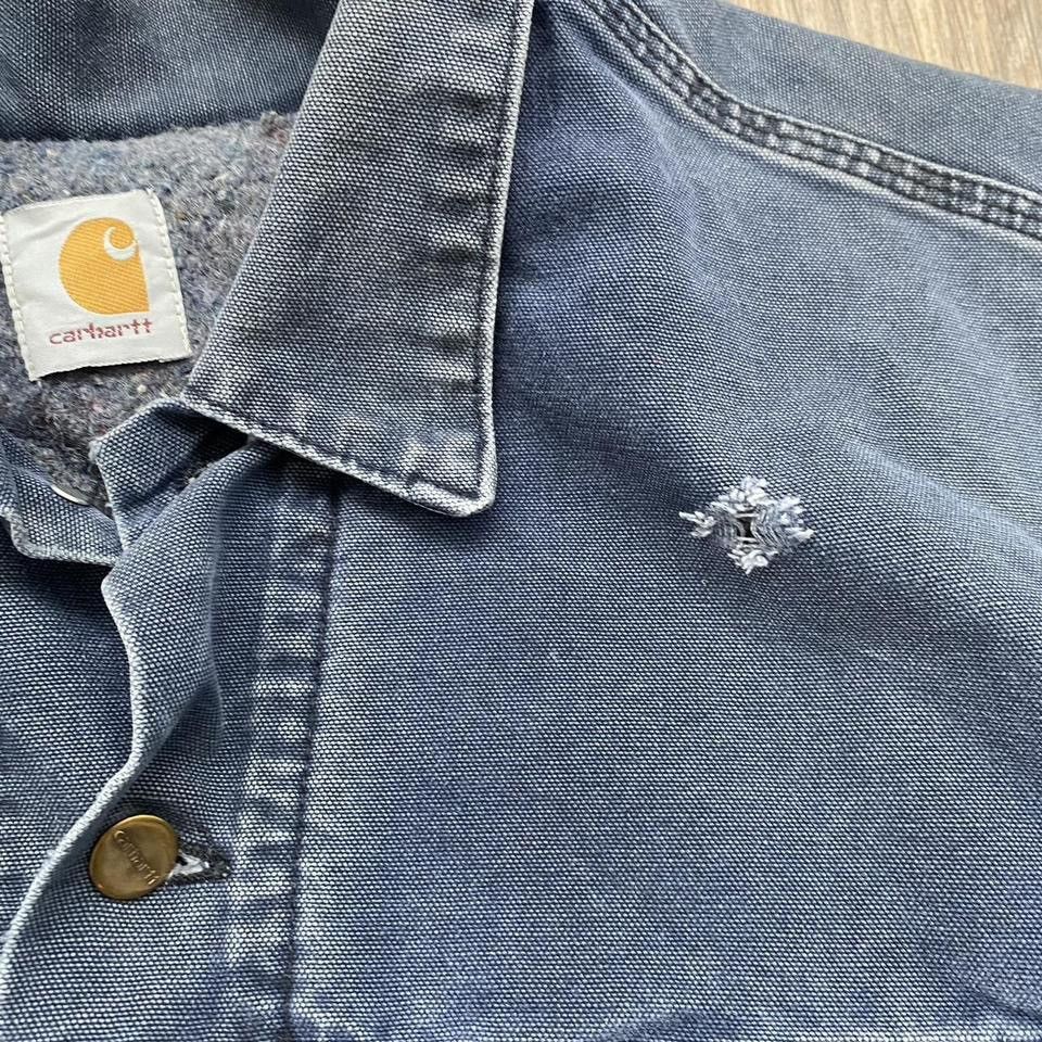 Carhartt Vintage USA Carhartt blanket lined trucker canvas jacket Size US XL / EU 56 / 4 - 5 Thumbnail