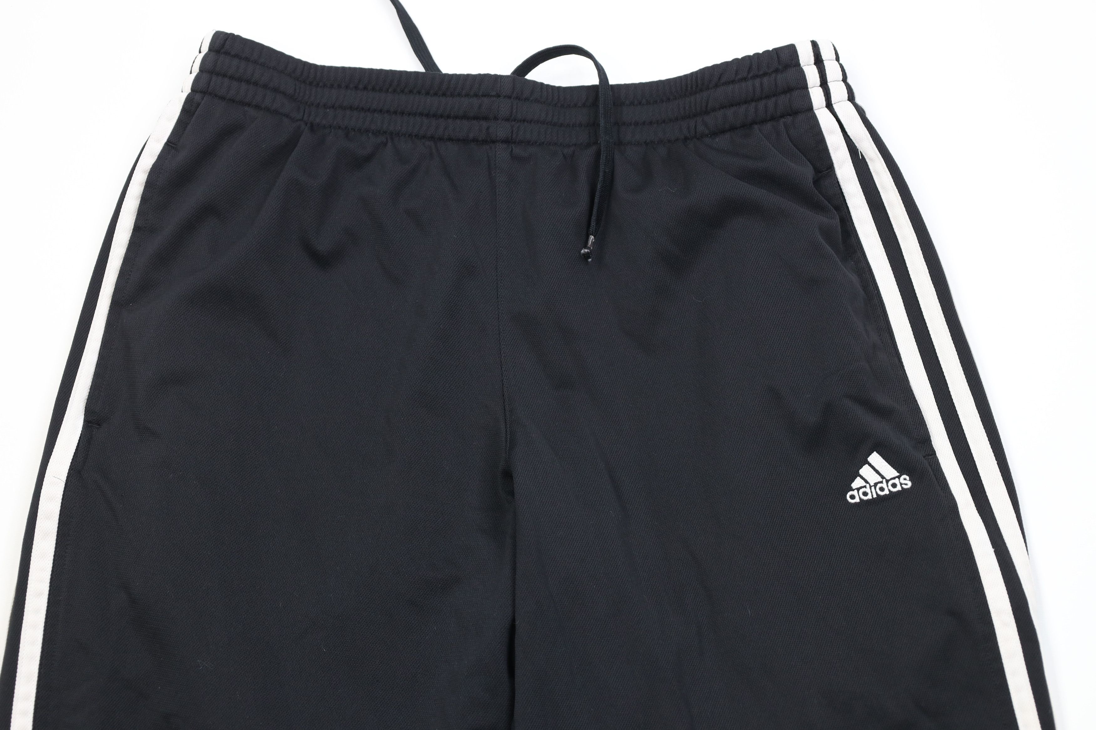Adidas Vintage Y2K Adidas Spell Out Striped Wide Leg Pants Black Size US 34 / EU 50 - 2 Thumbnail
