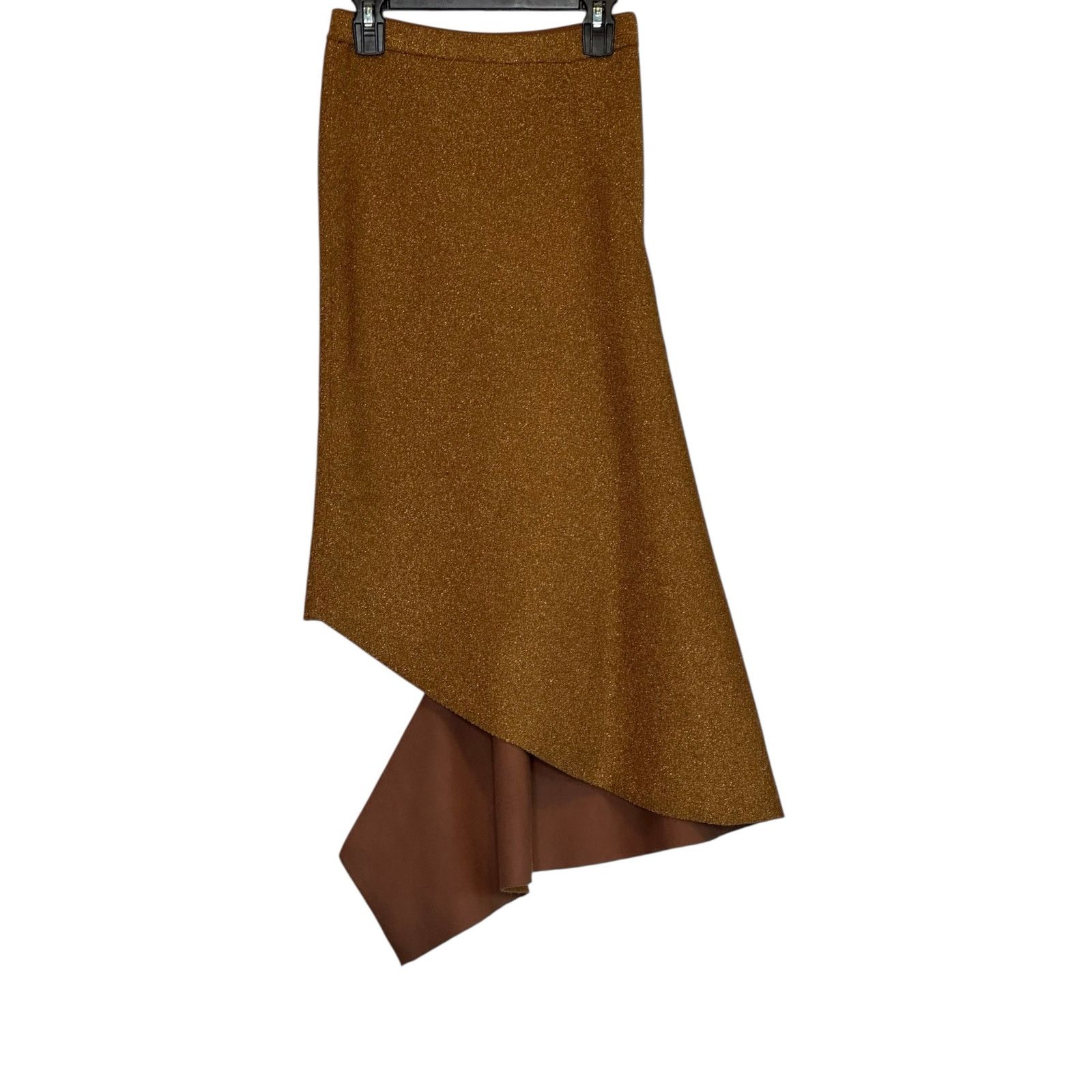 Alice + Olivia Alice + Olivia Maria Metallic Fitted Midi-Skirt Size XS Size 28" / US 6 / IT 42 - 8 Thumbnail