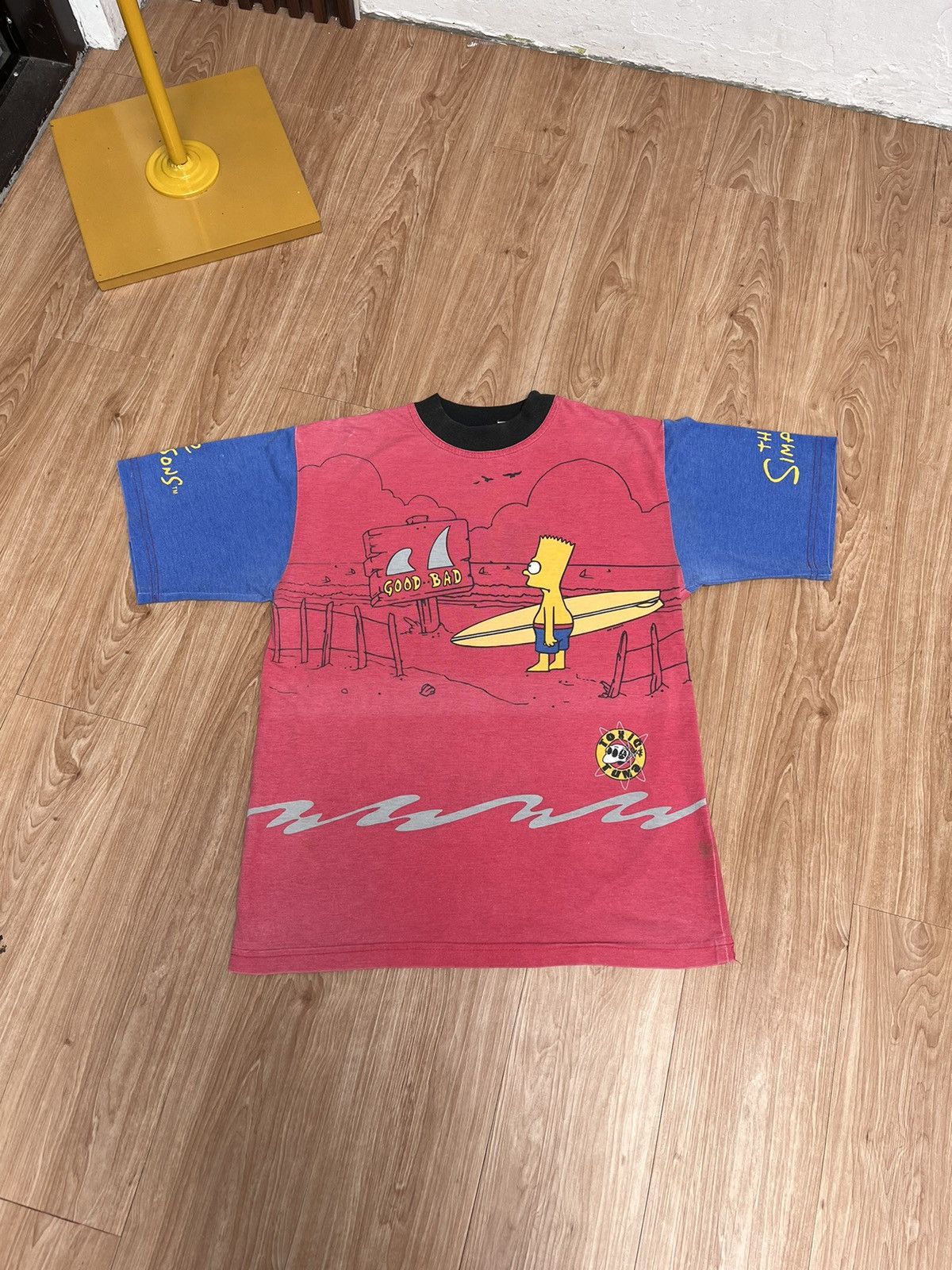 The Simpsons × Vintage Vintage Rare 90s The Simpsons "Surfer" All Over Print Size US M / EU 48-50 / 2 - 4 Thumbnail