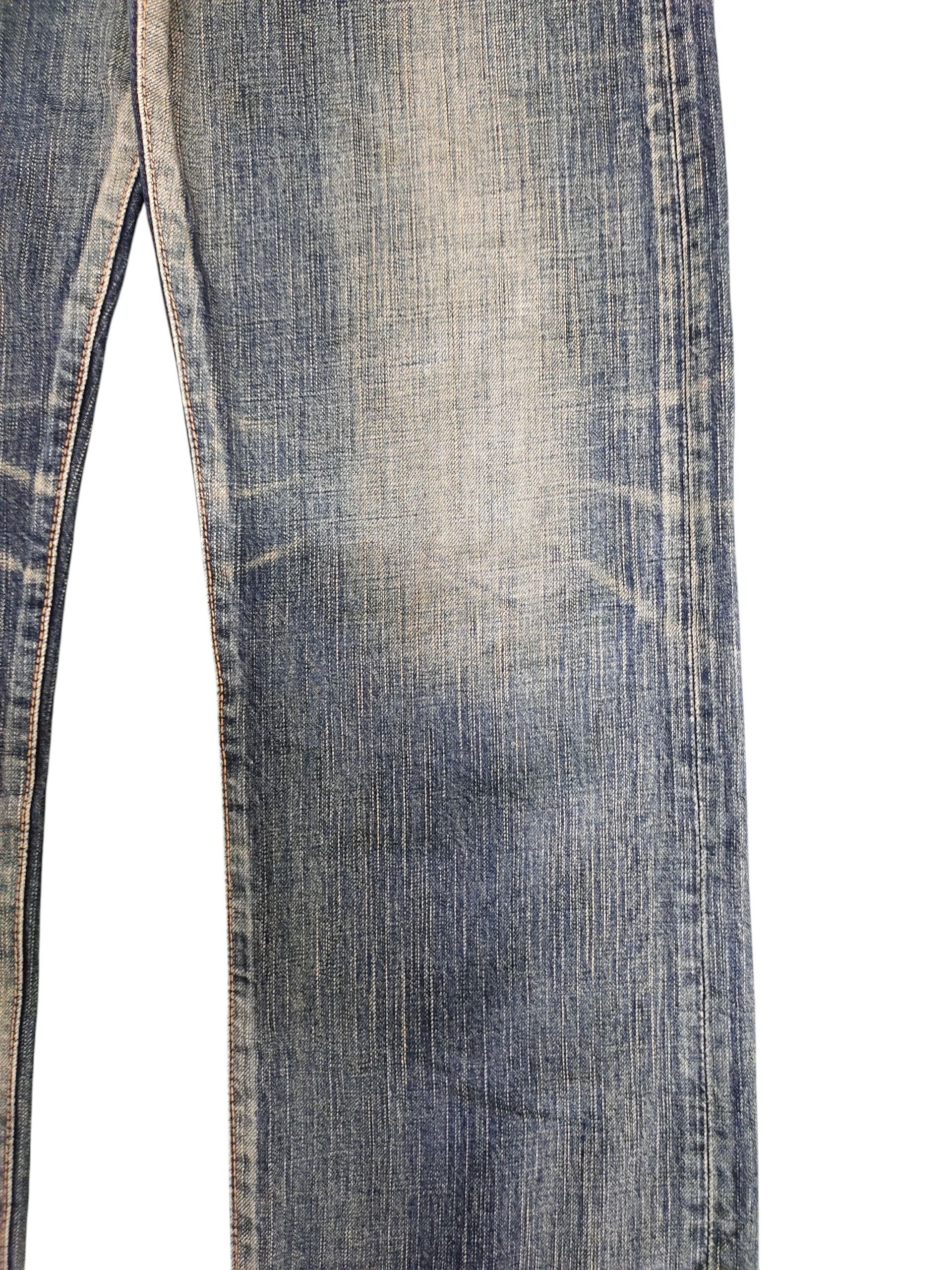 Comme des Garcons × Undercover Vintage Edwin 504 Japan Clawmark Distress Loose Denim Jeans Size US 29 - 3 Thumbnail