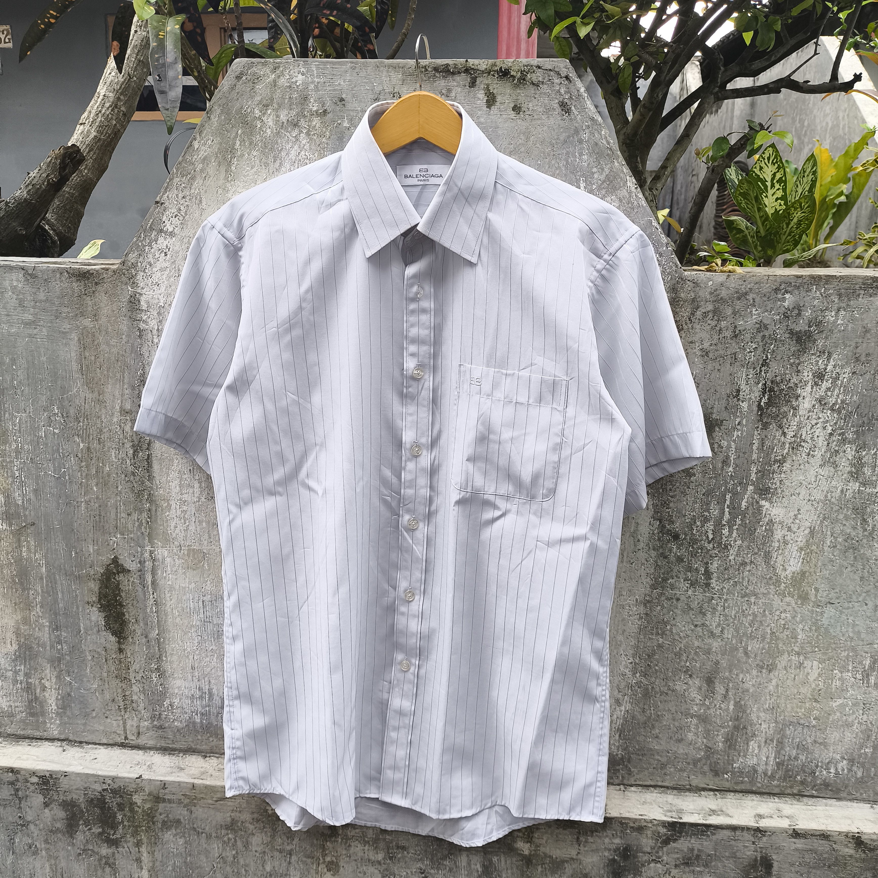 Balenciaga Balenciaga stripped shirt button up Size US M / EU 48-50 / 2 - 2 Thumbnail