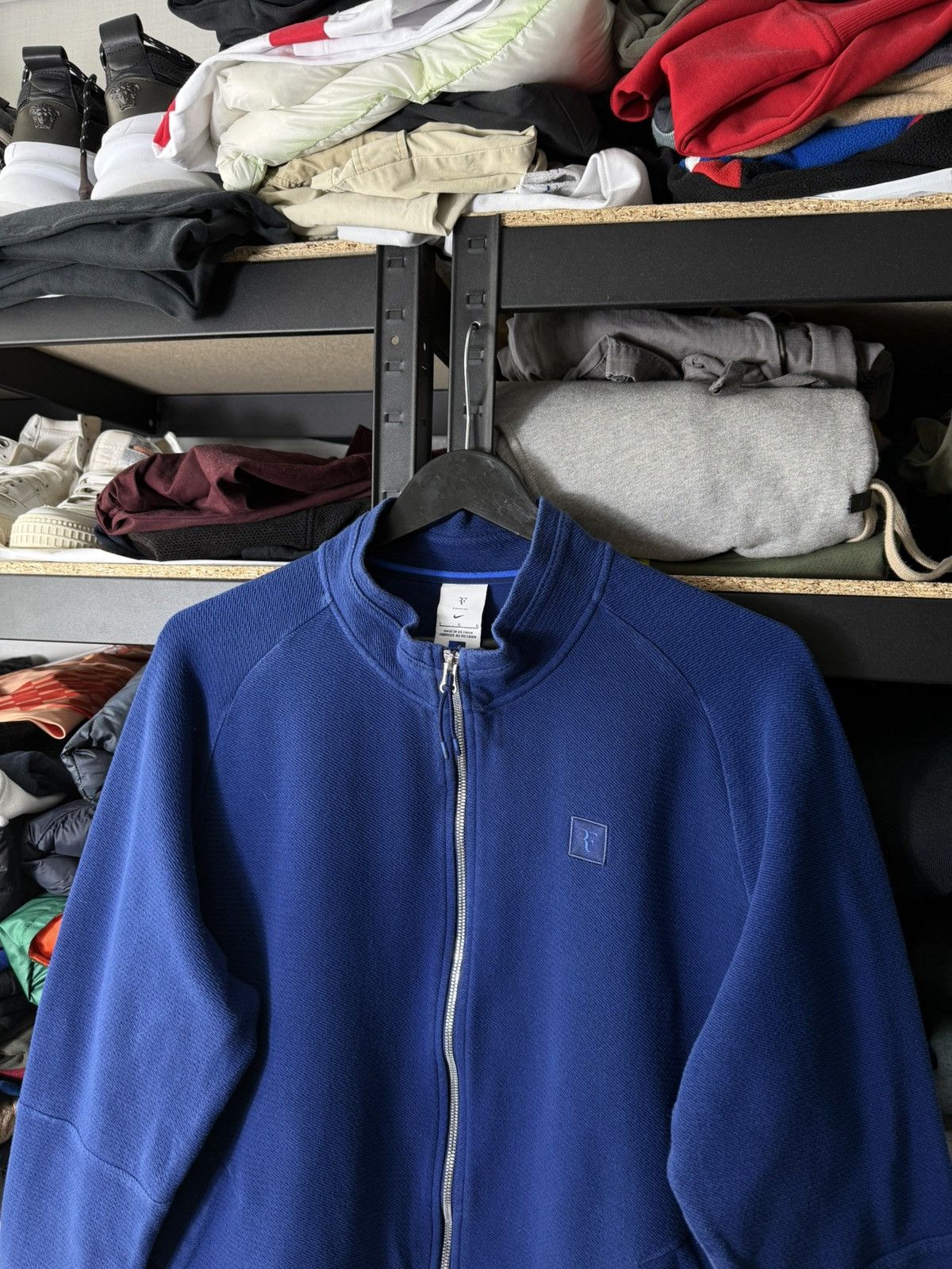 Nike Nike Roger Federer RF Tennis Track Jacket Full Zip Blue L Size US L / EU 52-54 / 3 - 2 Thumbnail