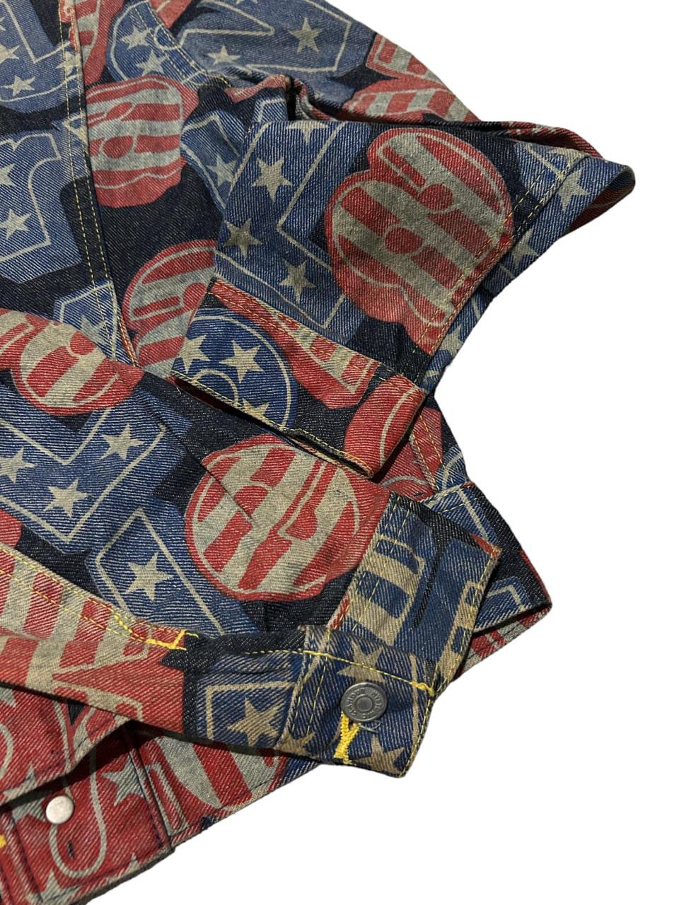 Hysteric Glamour × Japanese Brand × Kapital HYSTERIC GLAMOUR Full Print RaRE🔥🔥 denim jacket Size US S / EU 44-46 / 1 - 5 Thumbnail