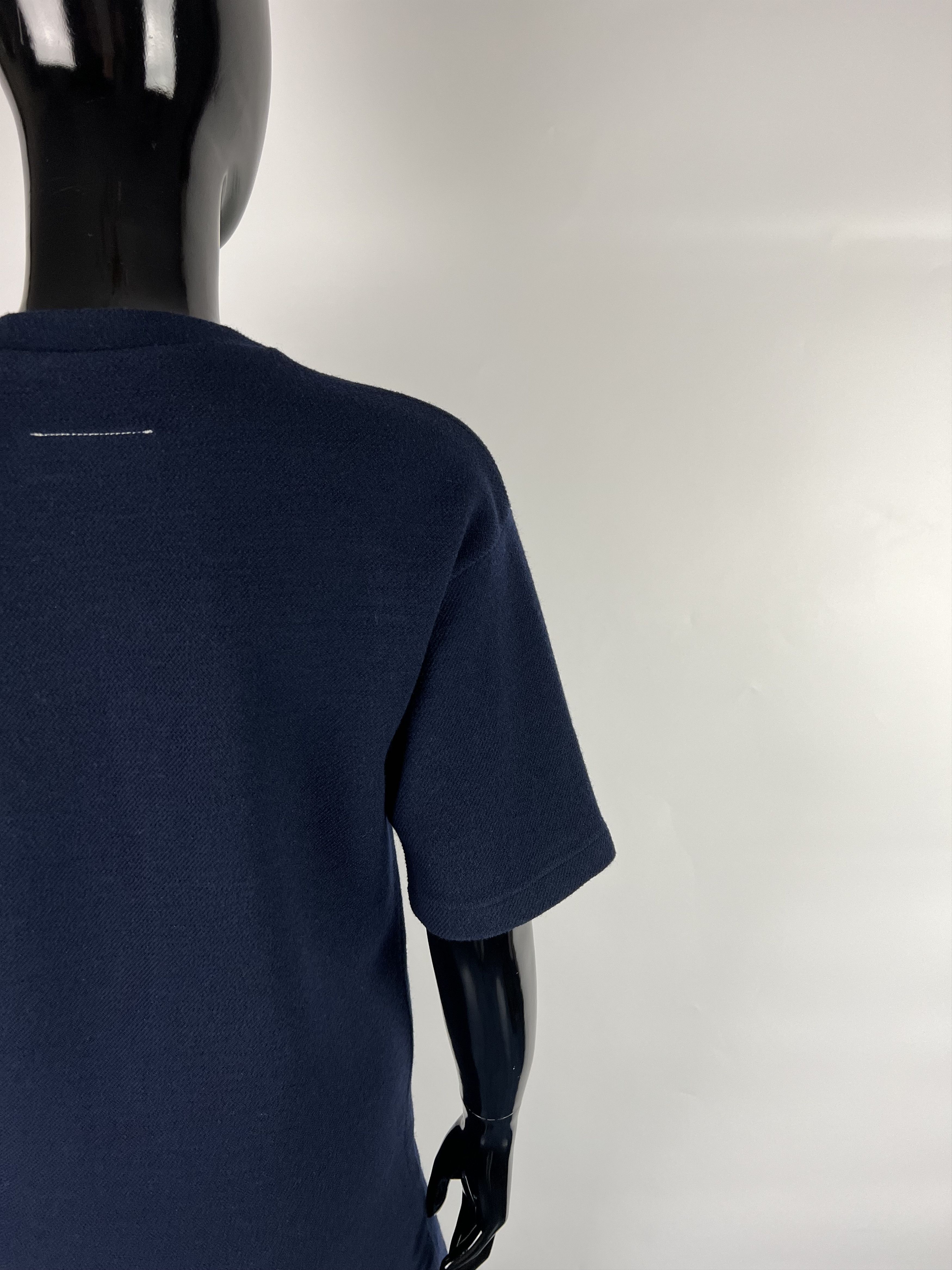 Maison Margiela MM6 Maison Margiela Navy Blue Cotton Dress Size XS / US 0-2 / IT 36-38 - 4 Thumbnail