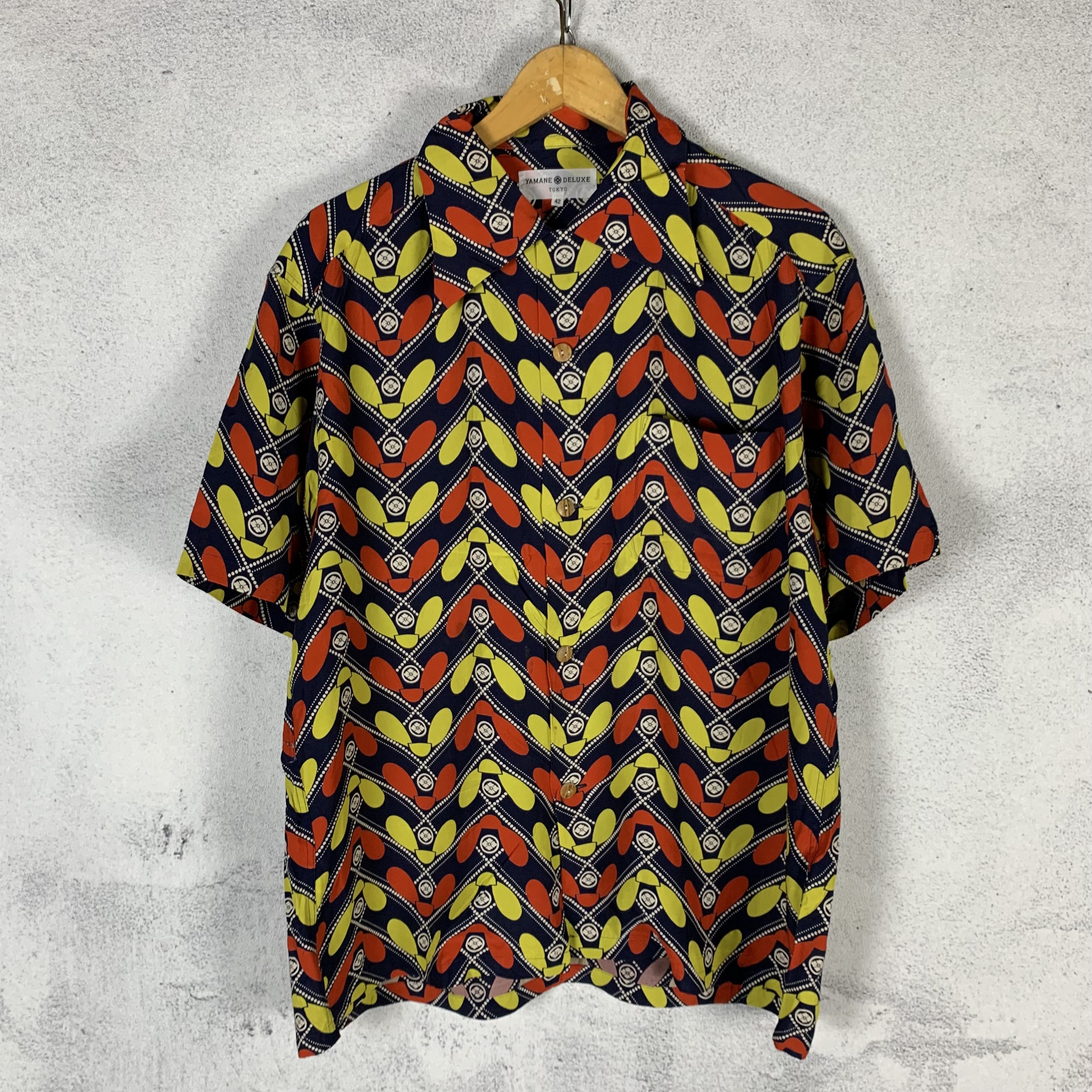 Evisu EVISU Yamane Deluxe Tokyo Printed Shirt Rayon Viscose Size US M / EU 48-50 / 2 - 1 Thumbnail