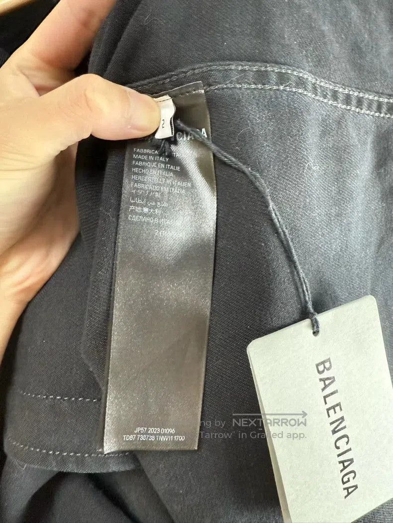 Balenciaga Balenciaga Black Denim Jacket SS23. Size US M / EU 48-50 / 2 - 4 Thumbnail