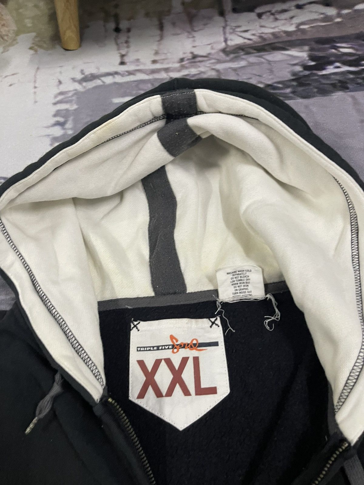 Japanese Brand × Triple 5 Soul × Vintage 2000s TRIPLE 5 SOUL ZIPPER HOODIE RARE DESIGN SIZE XXL Size US XXL / EU 58 / 5 - 13 Thumbnail