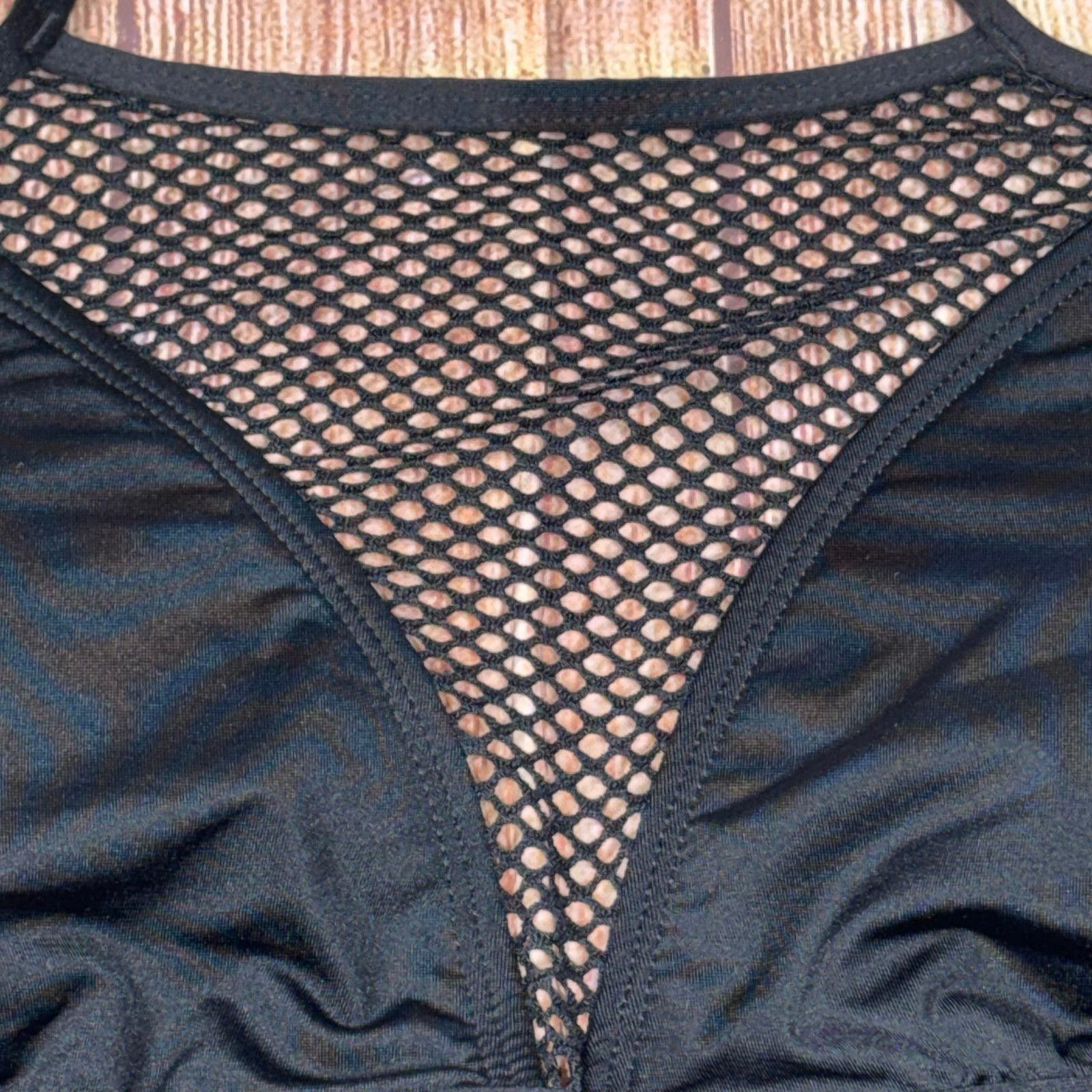 Mossimo Mossimo Black Mesh Halter Bikini Top Large Size ONE SIZE - 2 Thumbnail