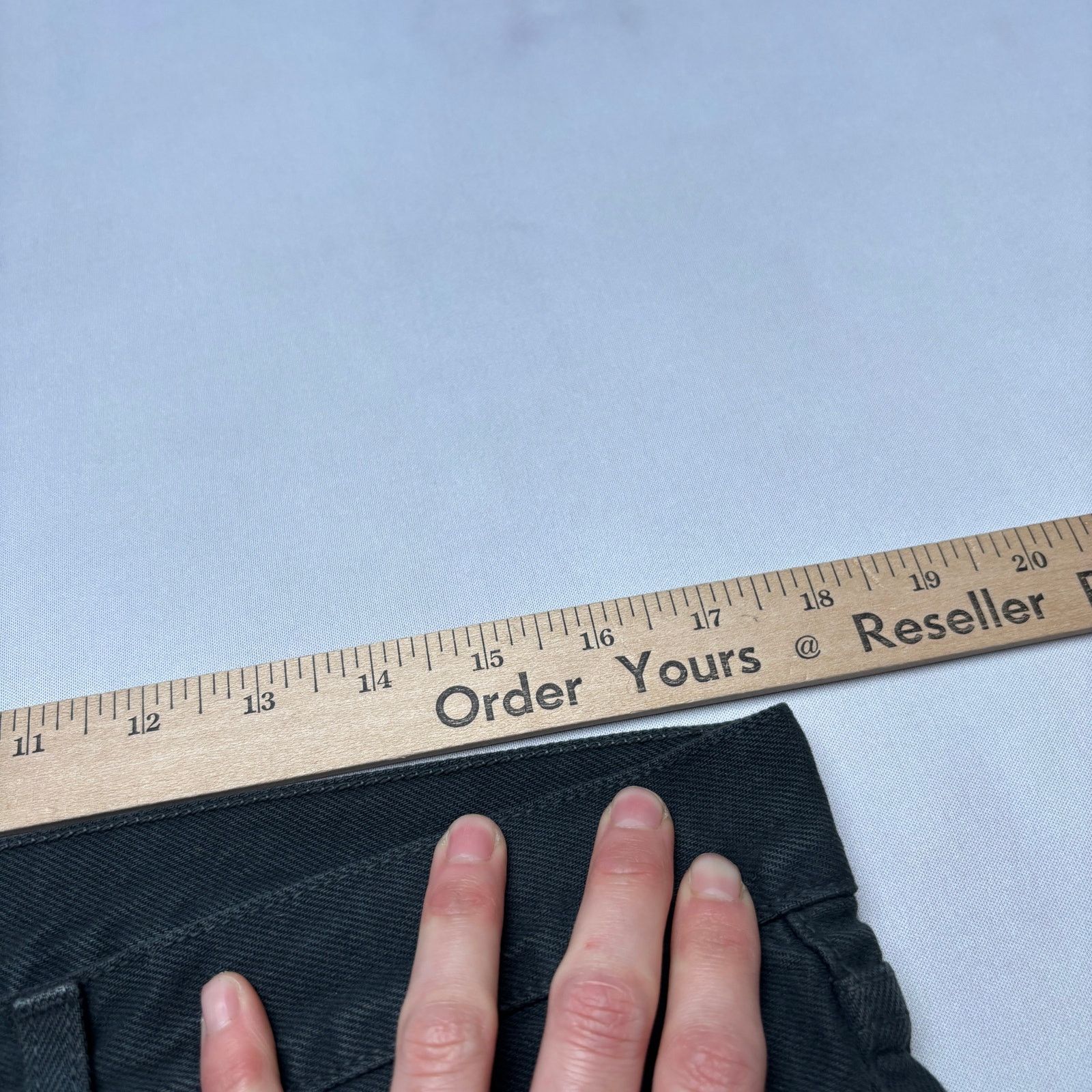 Sid Mashburn $195 Sid Mashburn Straight Leg Jeans Men's 33x32 Black Denim Size US 33 - 6 Thumbnail