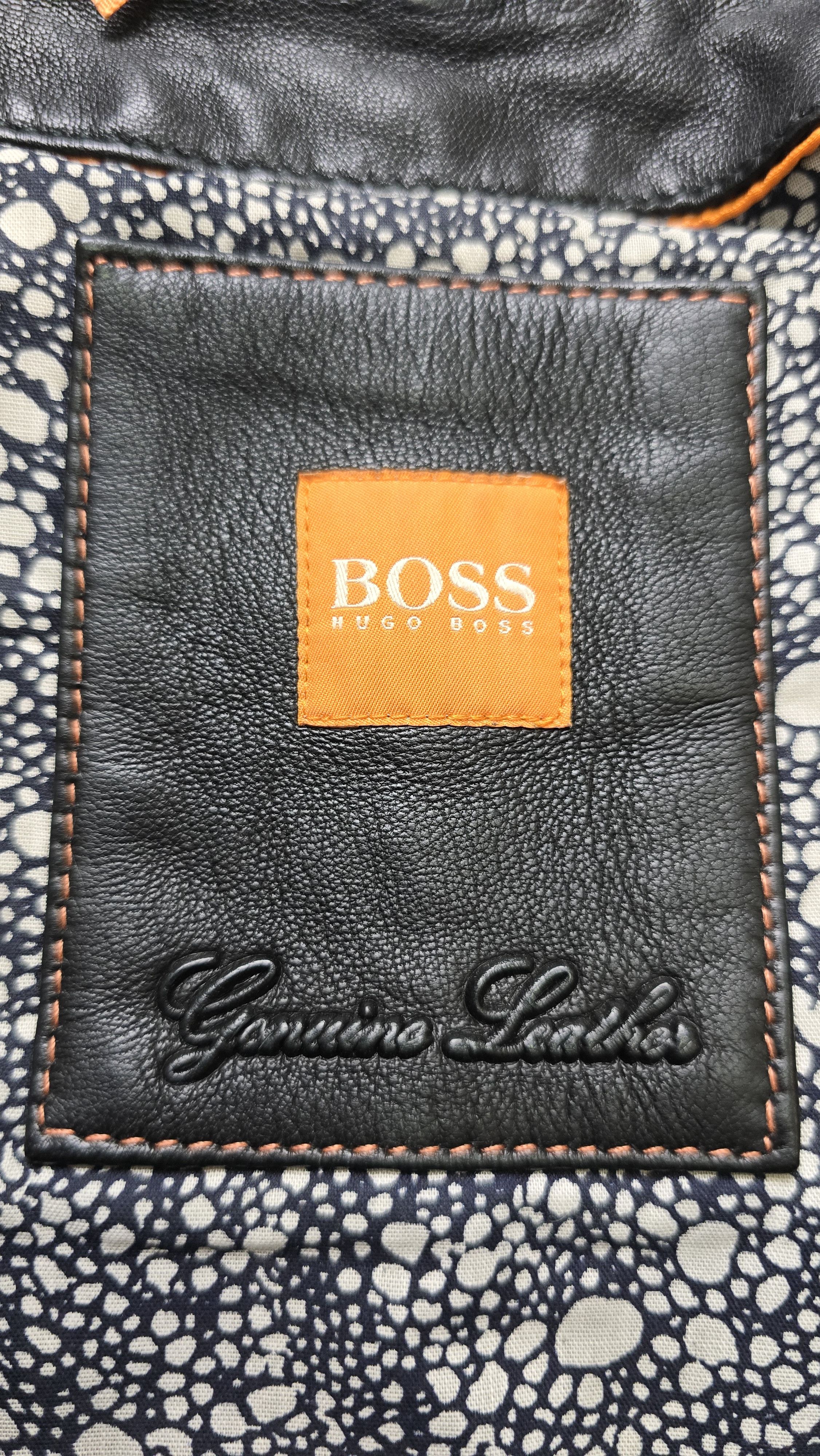 Hugo Boss Hugo Boss Orange Jonassa Black Leather Biker Jacket Size XS / US 0-2 / IT 36-38 - 19 Thumbnail