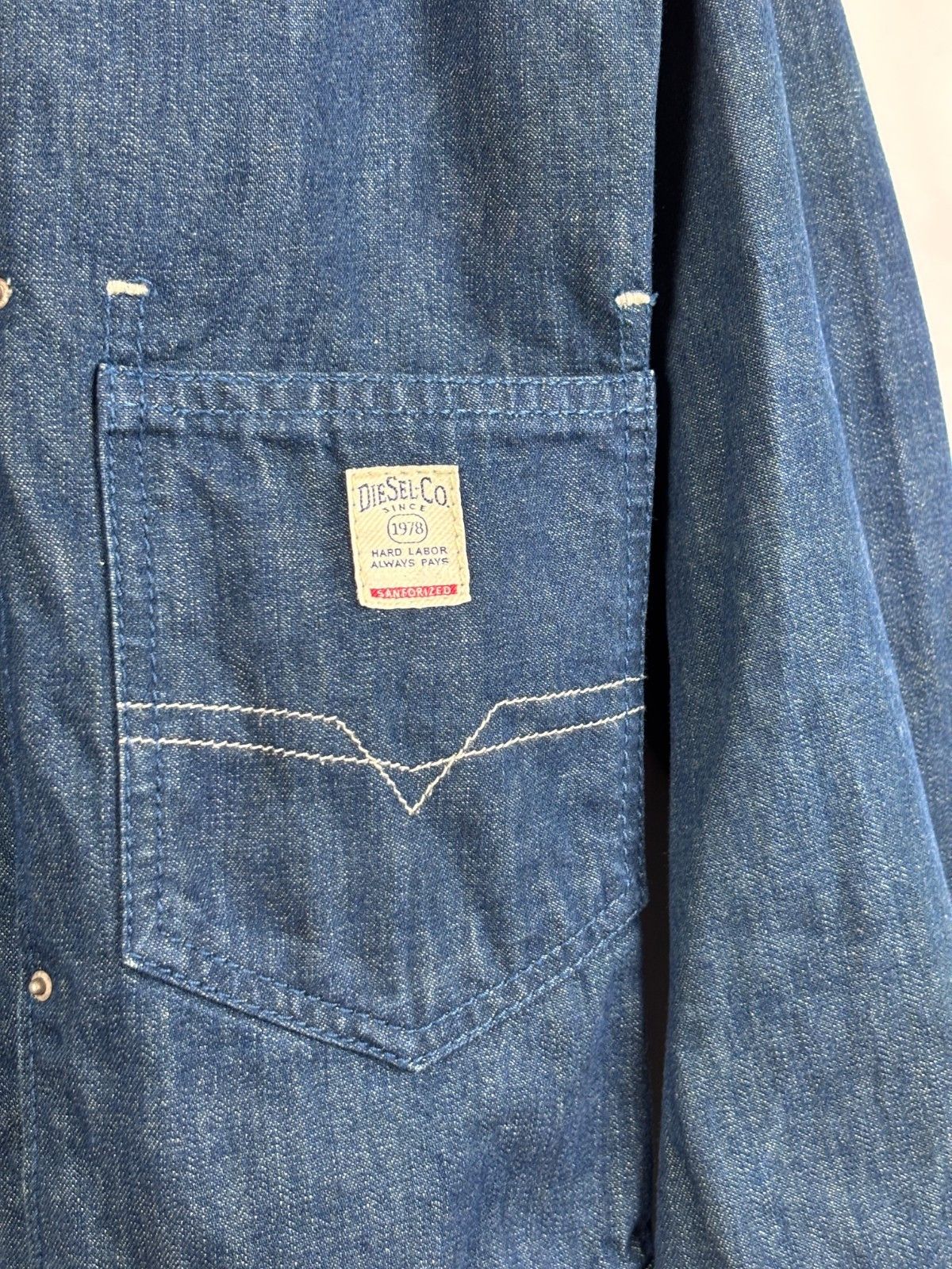 Diesel Vintage Diesel Juzicon Denim Jacket Blue Mens Size L Size US L / EU 52-54 / 3 - 4 Thumbnail