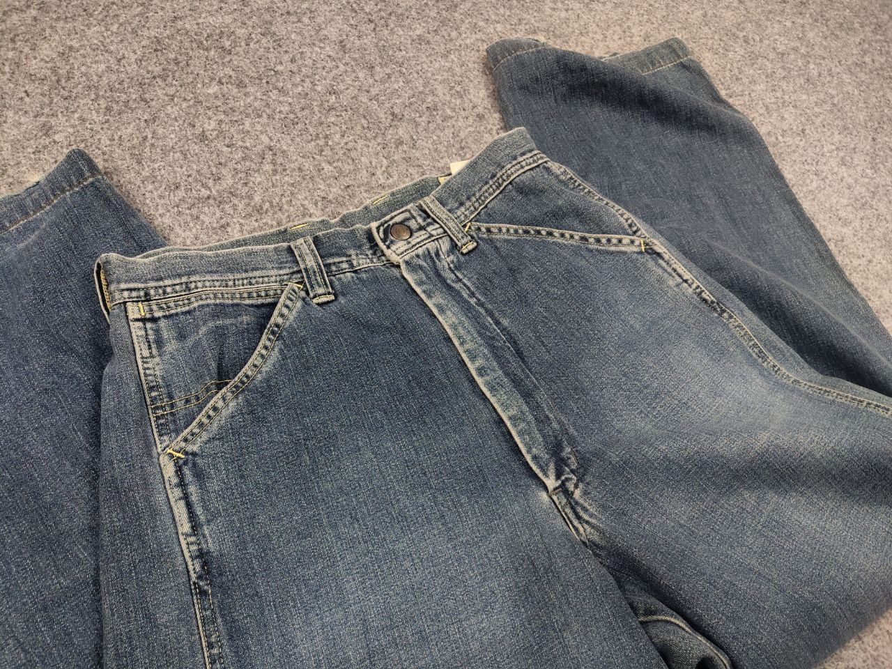 Japanese Brand Vintage Bartack System-u Japanese Denim Faded Jeans Scovill Size US 30 / EU 46 - 14 Thumbnail