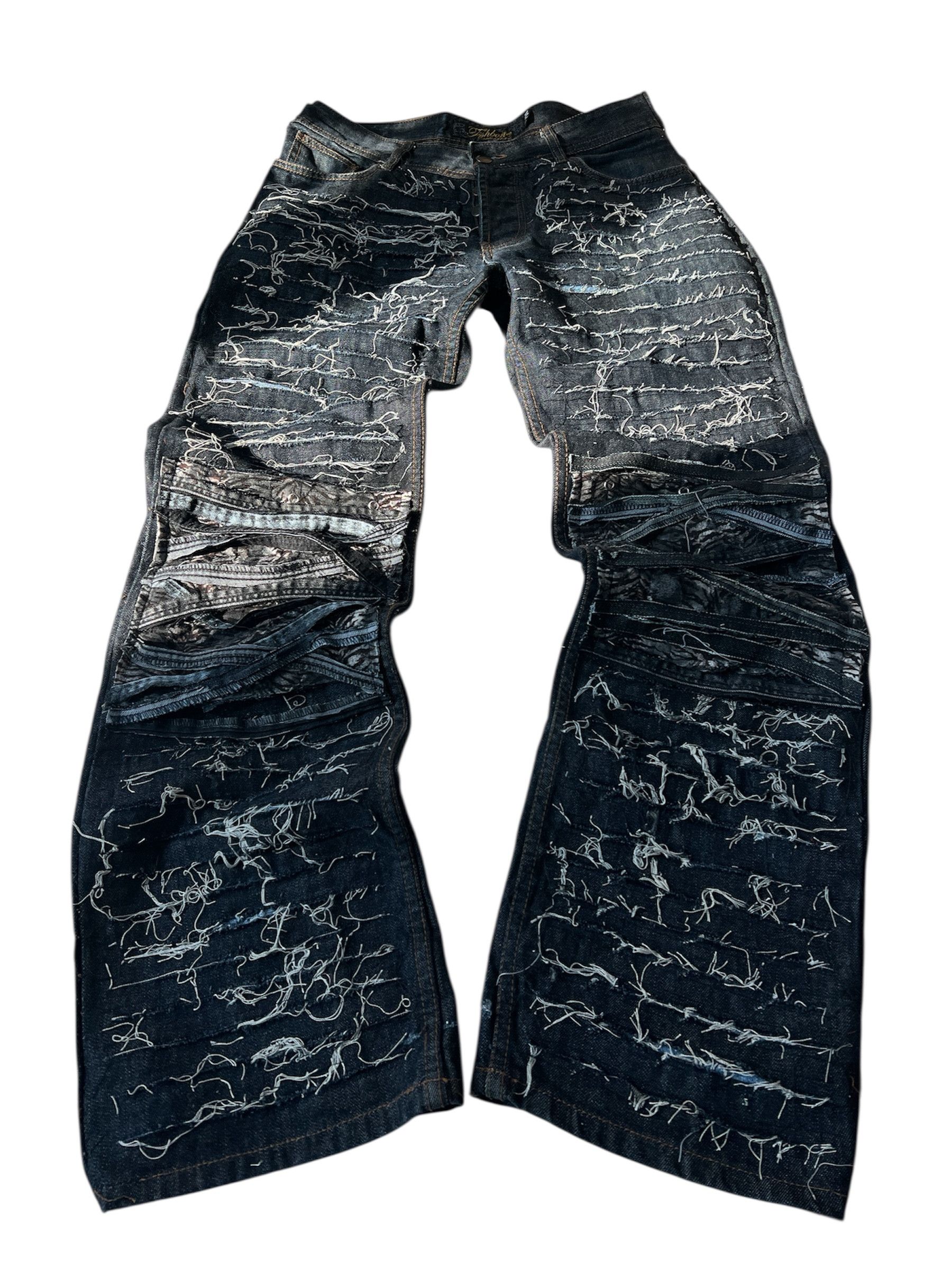 Japanese Brand 💥 JUNYA WATANABE BALENCIAGA STYLE DISTRESSED JEANS y2k Size US 32 / EU 48 - 1 Thumbnail