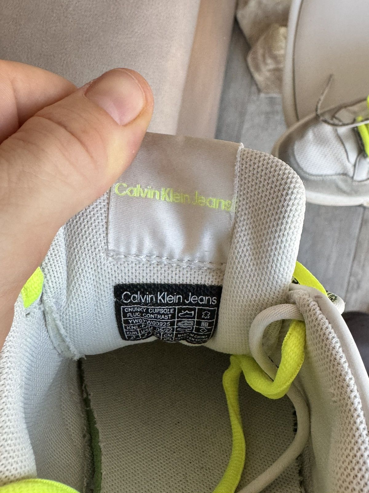 Calvin Klein Calvin Klein Jeans Chunky Cupsole Fluo Contrast Sneakers Size US 6.5 / IT 36.5 - 9 Thumbnail