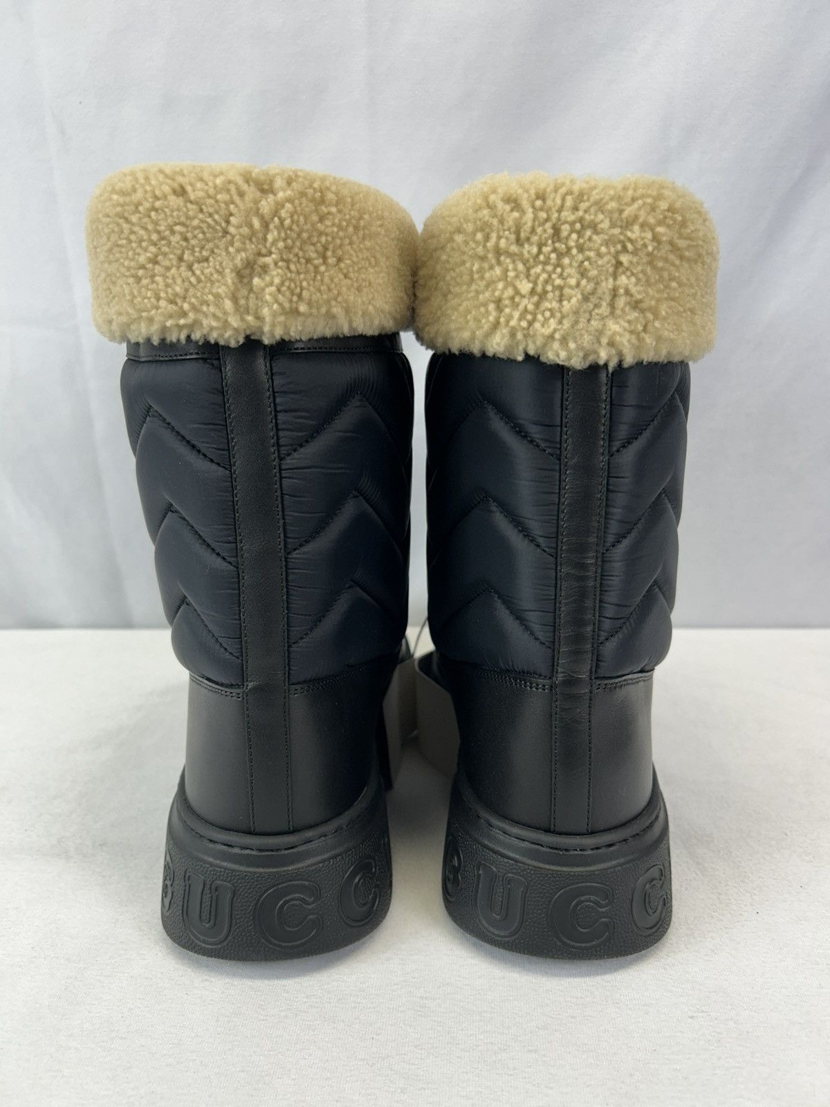 Gucci GUCCI - Horsebit Shearling-Trimmed Quilted Size US 10 / EU 43 - 7 Thumbnail