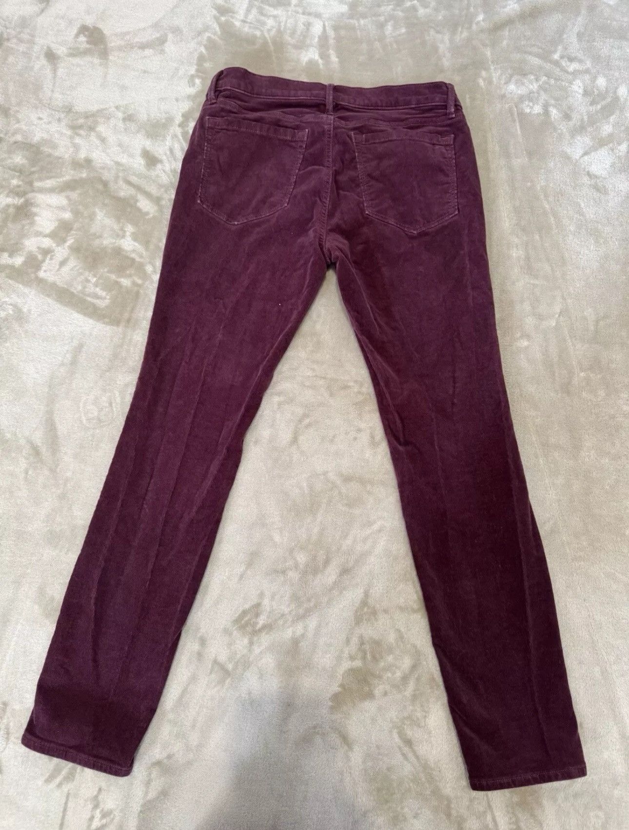 Loft AnnTaylorLoft Women’sCorduroyPants 29/8Curvy Skinny Burgundy Size 29" - 2 Thumbnail