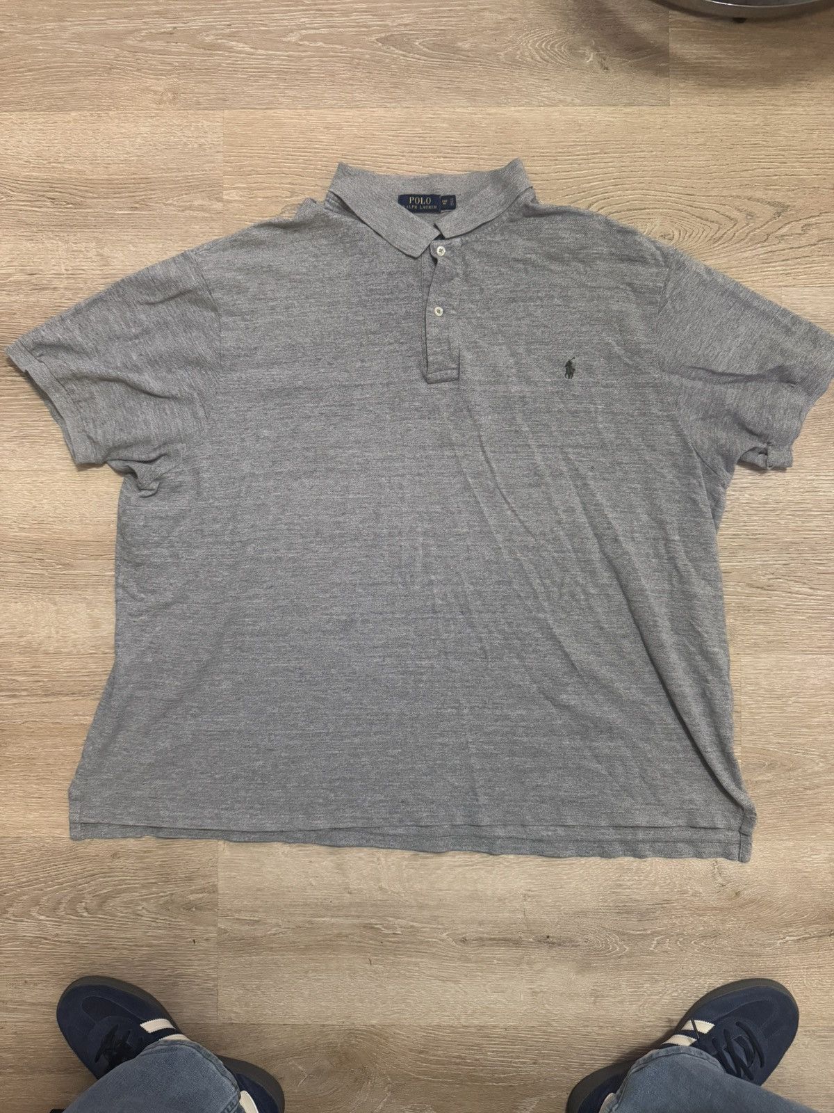 Polo Ralph Lauren Polo Ralph Lauren 4XB Big & Tall Polo Shirt – Gray Size US XXL / EU 58 / 5 - 3 Thumbnail