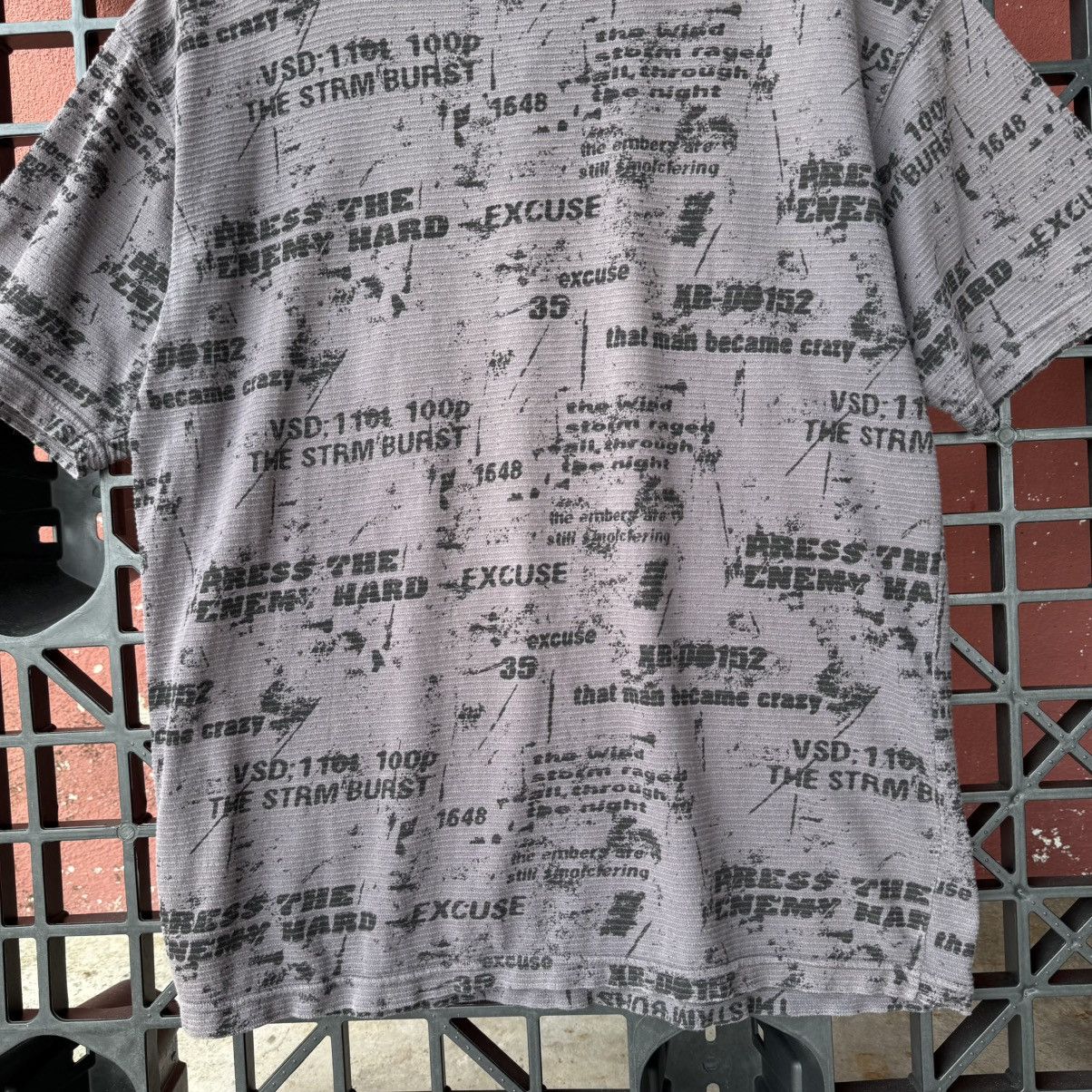 Japanese Brand Lace Tie Neck Excuses Overprint Printed Relaxed Hemp Tee Size US L / EU 52-54 / 3 - 12 Thumbnail
