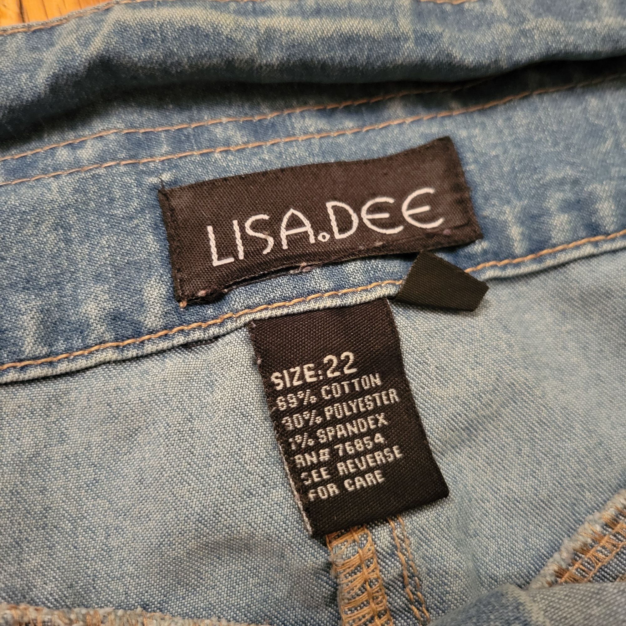 Other Lisa Dee 22 Blue Jean Denim Long Skirt Back Slit Yellowstone Size 40" / US 18 - 3 Thumbnail