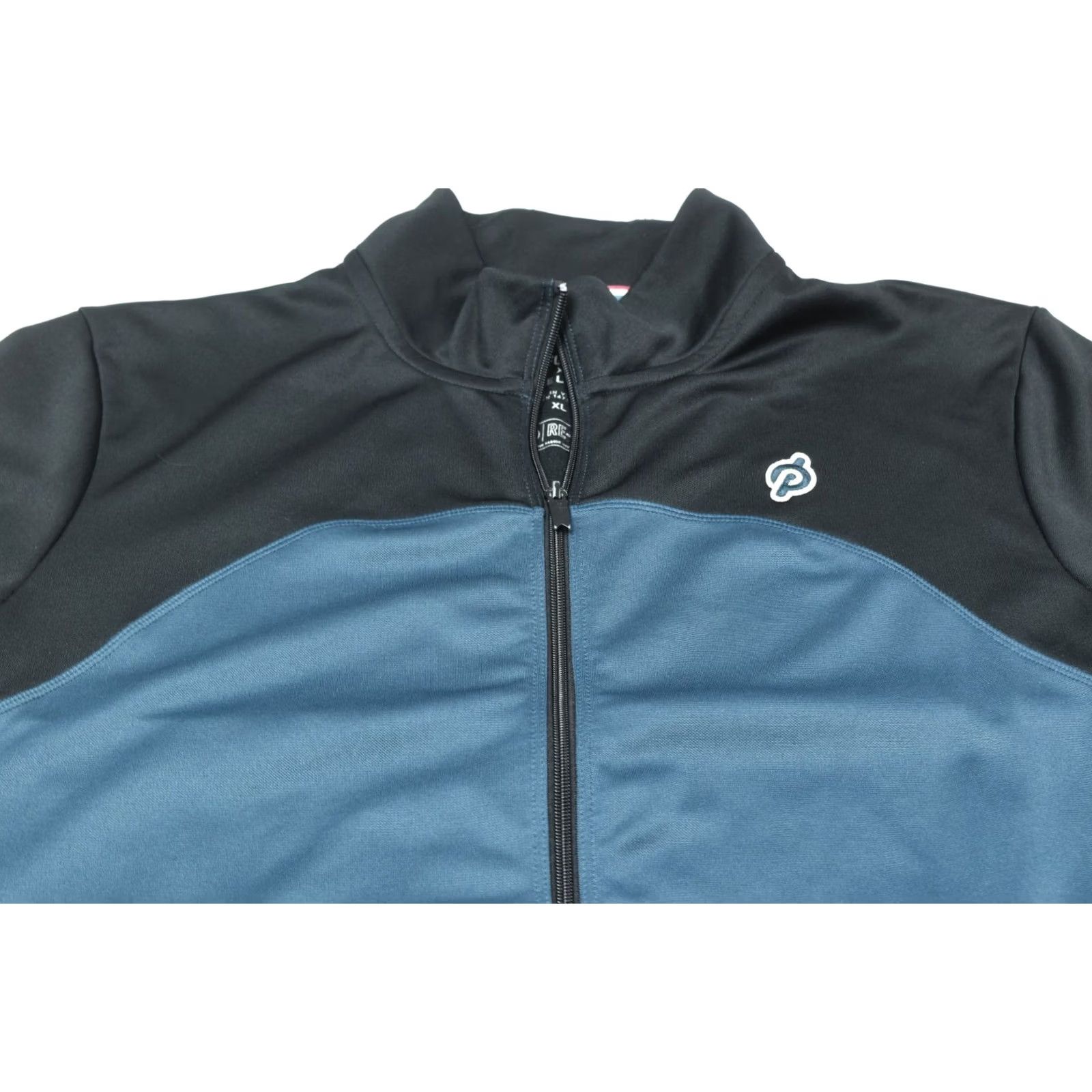 Vintage FourLaps x Peloton Track Jacket Mens XL Blue Black Long Sleeve Full-Zip Activewear Size US XL / EU 56 / 4 - 3 Thumbnail