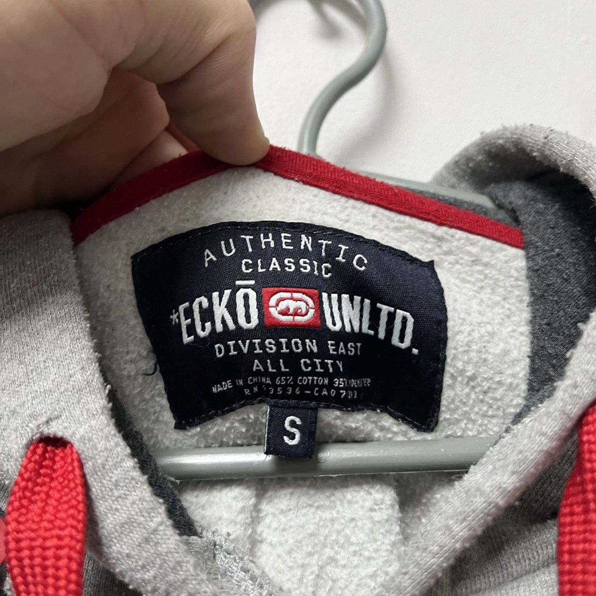 Ecko Unltd. Vintage Ecko Unltd Hoodie Big Logo Grey Size S Size US S / EU 44-46 / 1 - 12 Thumbnail
