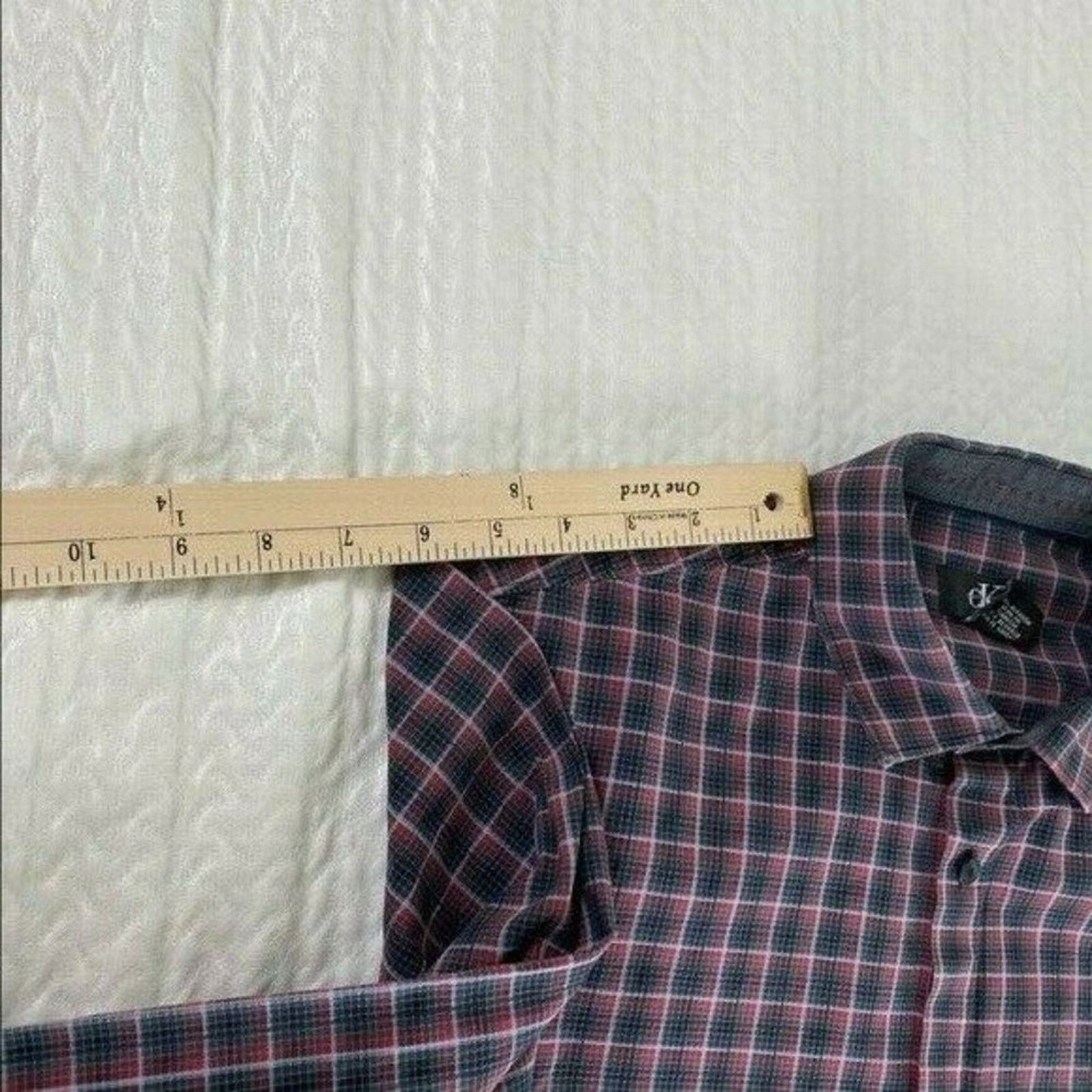 Calvin Klein Calvin Klein Men's Plaid Shirt, Size M Size US M / EU 48-50 / 2 - 4 Thumbnail
