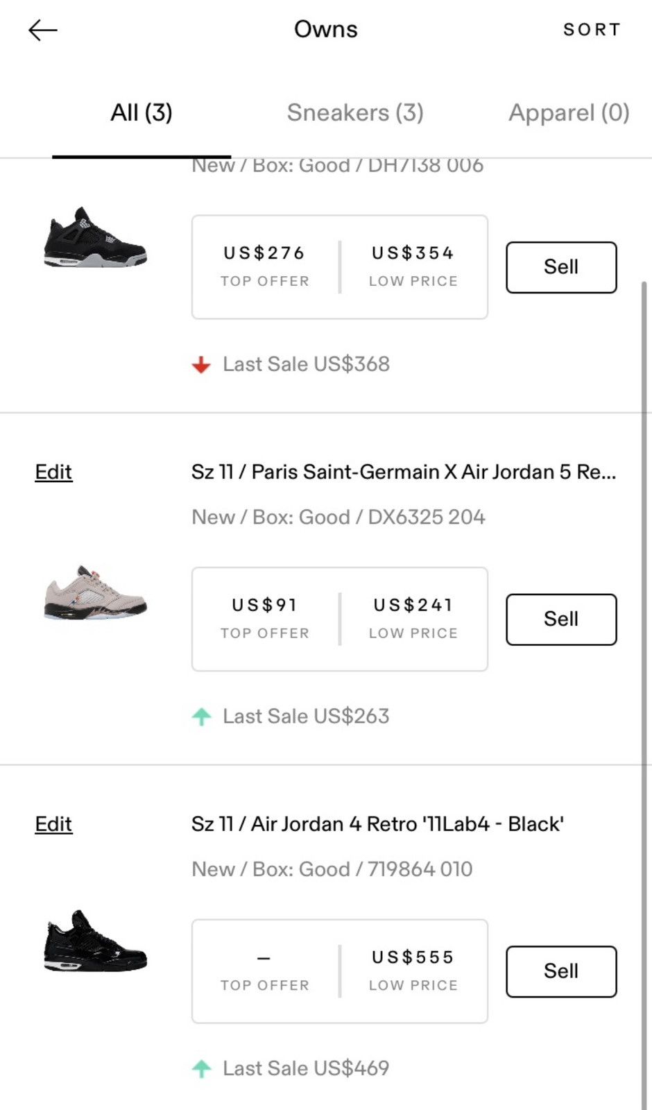 Jordan Brand Air Jordan 4 Retro ‘11Lab4 - Black’ Size US 11 / EU 44 - 15 Thumbnail