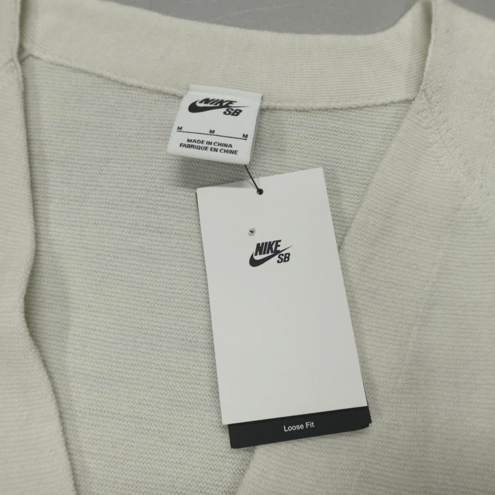 Nike Nike SB Skate Wool Cardigan Unisex Loose Fit Size M Ivory Sweater Size US M / EU 48-50 / 2 - 3 Thumbnail