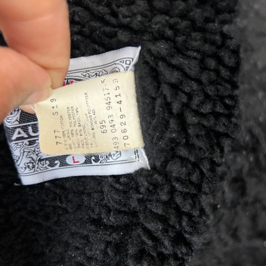 Levi's Levi's Authentic Sherpa Trucker Black Denim Jacket Size L Size US L / EU 52-54 / 3 - 5 Thumbnail