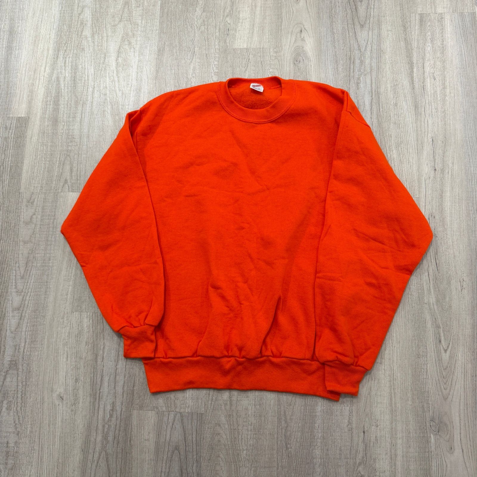 Vintage Vintage Jerzees Sweatshirt Large Orange Pullover 90s USA Size US L / EU 52-54 / 3 - 1 Thumbnail