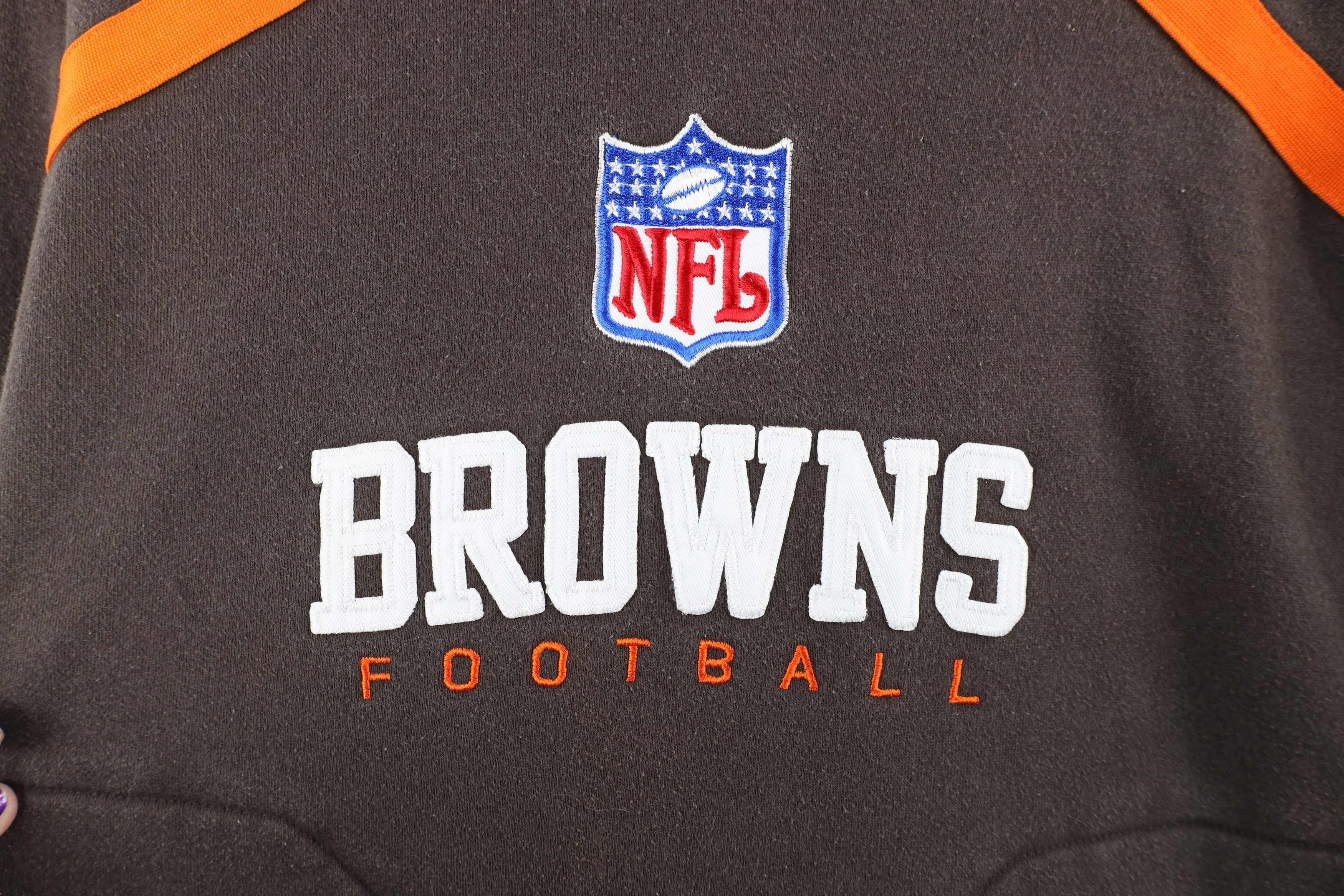 Reebok Vintage Reebok Out Cleveland Browns Football Hoodie Size US M / EU 48-50 / 2 - 5 Thumbnail