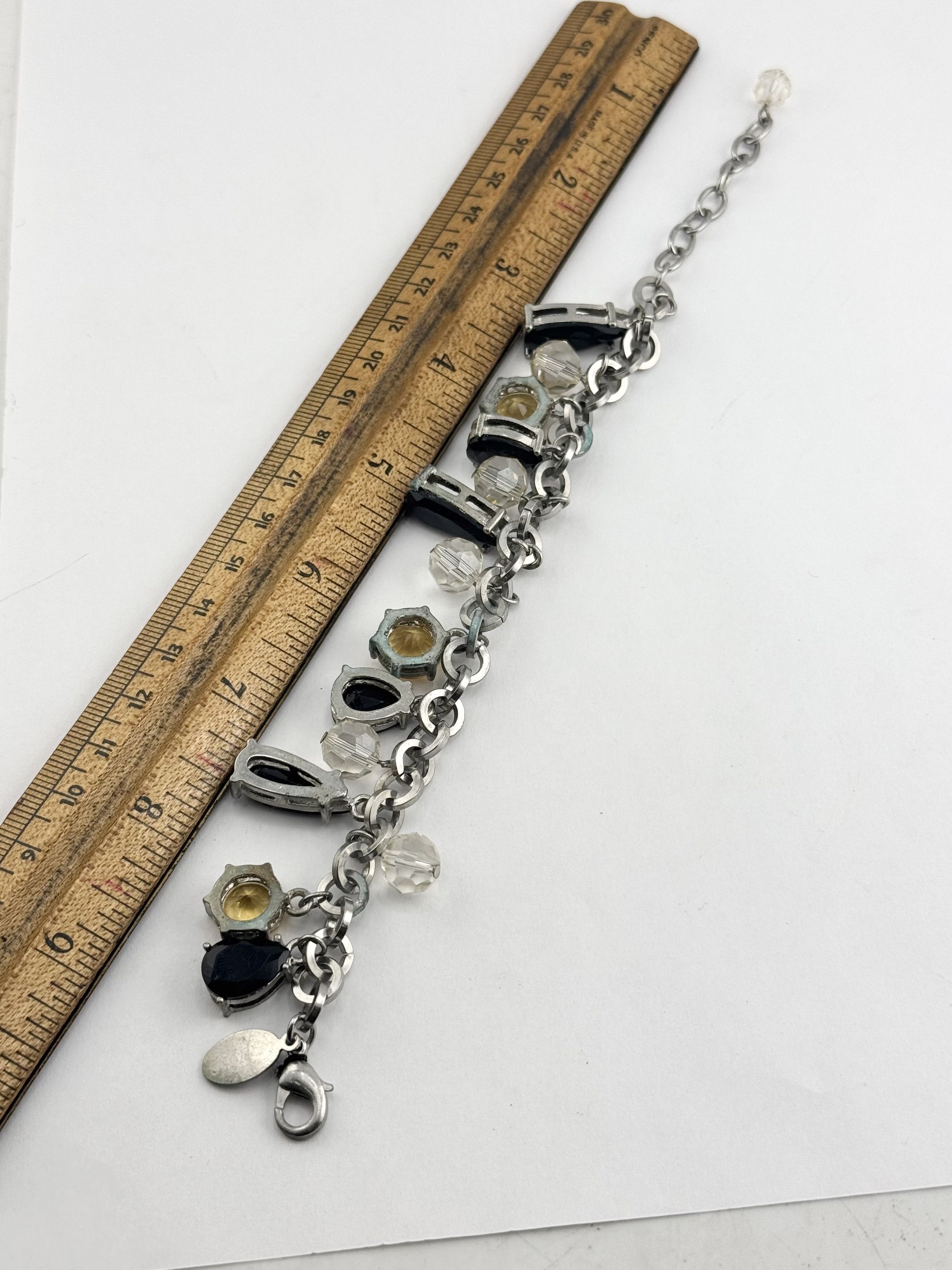 White House Black Market White House Black Market rhinestone charm bracelet Size ONE SIZE - 4 Thumbnail
