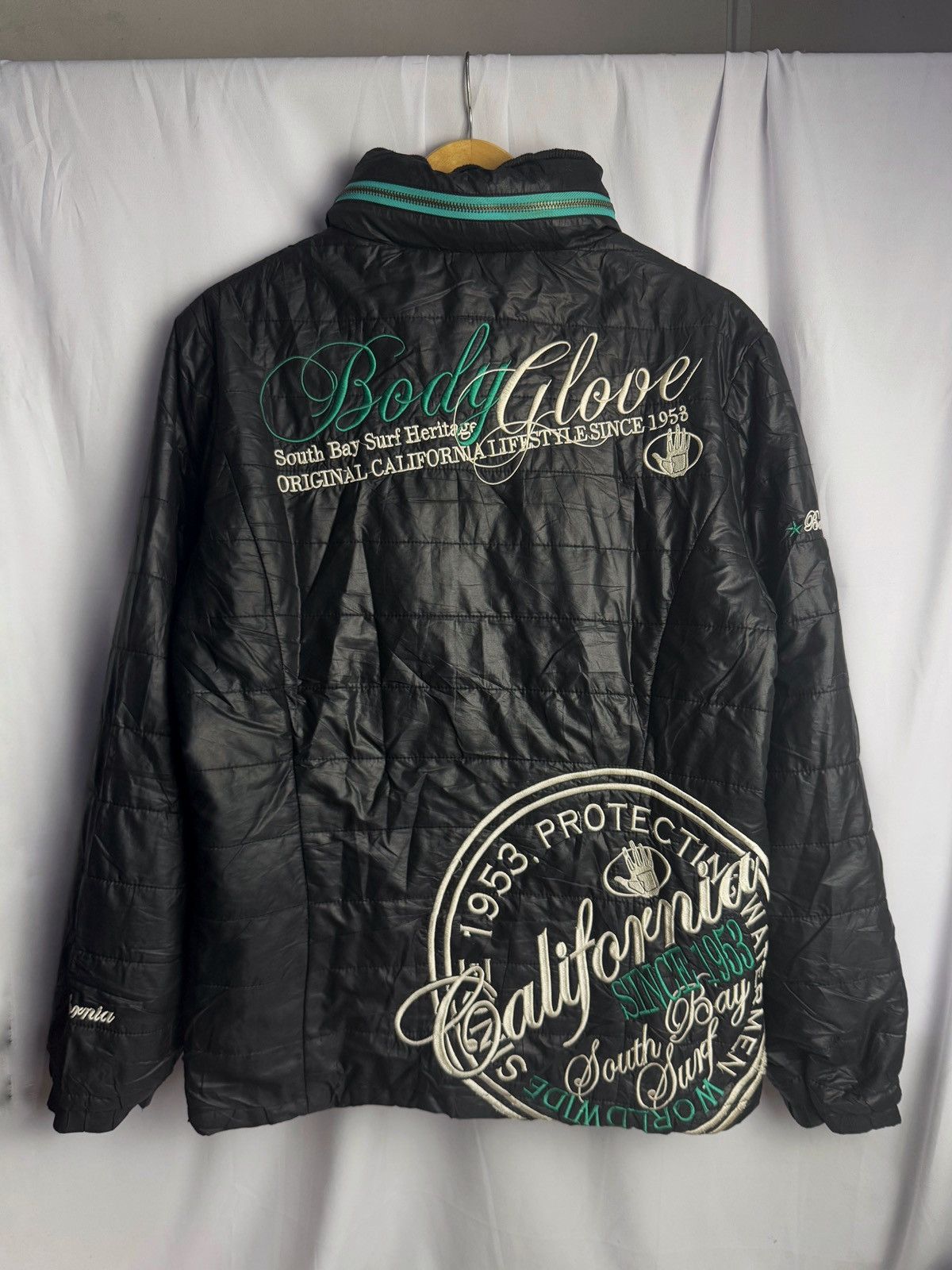 If Six Was Nine × Japanese Brand × Le Grande Bleu (L.G.B.) Bono Poem Puffer Body Glove Hoodie Jacket Size US L / EU 52-54 / 3 - 2 Thumbnail