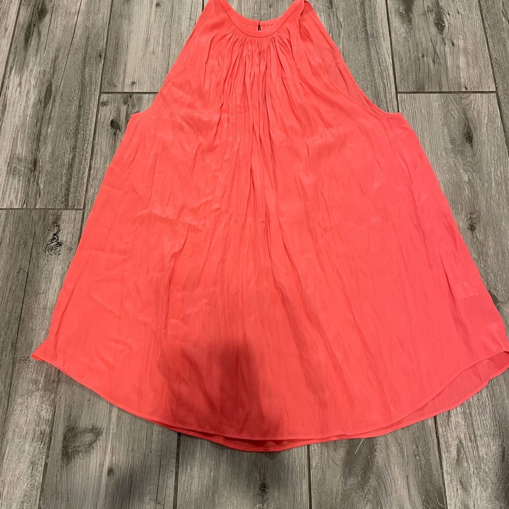 Ramy Brook NWT Ramy Brook Draped Pleated Sleeveless Long Halter Piper Top Pink Glow XS Womens XS Pink Ramie Glow Cruise Size XS / US 0-2 / IT 36-38 - 4 Thumbnail