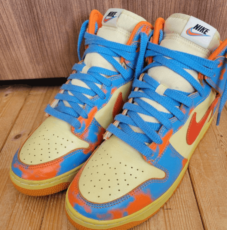 Nike Anshin Appraisal NIKE DUNK HIGH 1985 SP ORANGE ACID WASH Size US 9 / EU 42 - 2 Thumbnail