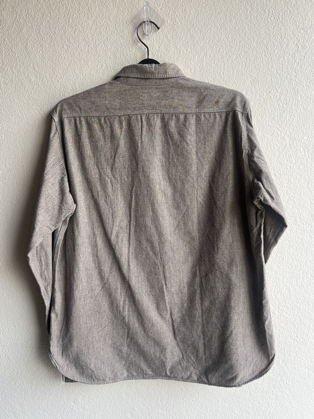 Freewheelers Super Big-Cat Workers Japan Salt & Pepper Work Shirt Size US L / EU 52-54 / 3 - 2 Thumbnail