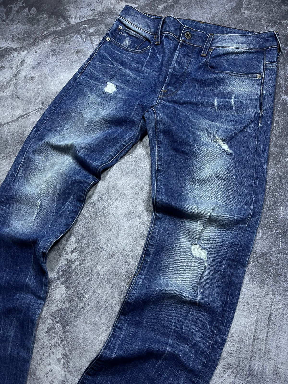 G-Star G-Star RAW Jeans Denim Vintage Streetwear Y2K Pashanim Size US 29 - 6 Thumbnail